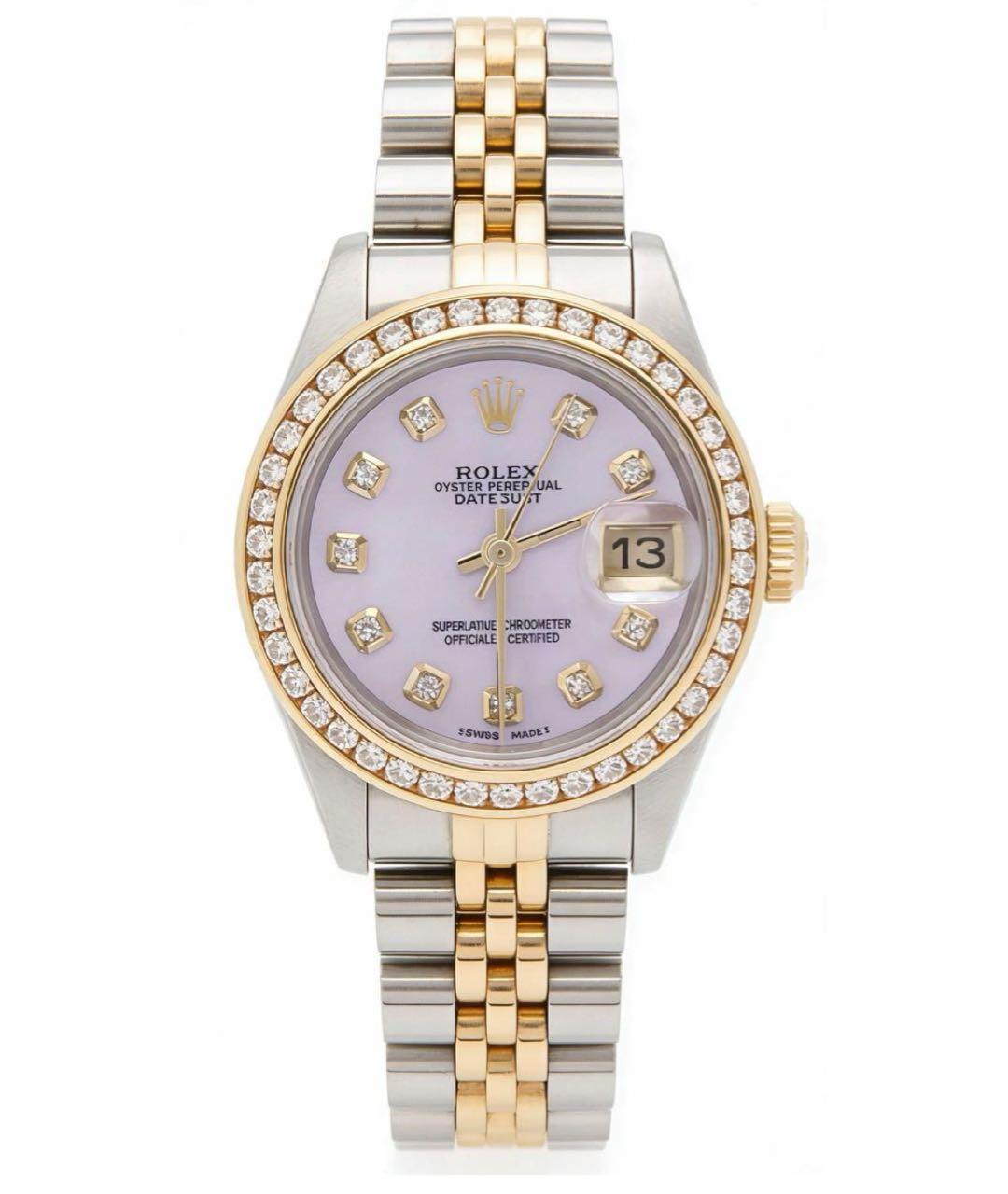 ROLEX Розовые часы из желтого золота, фото 5