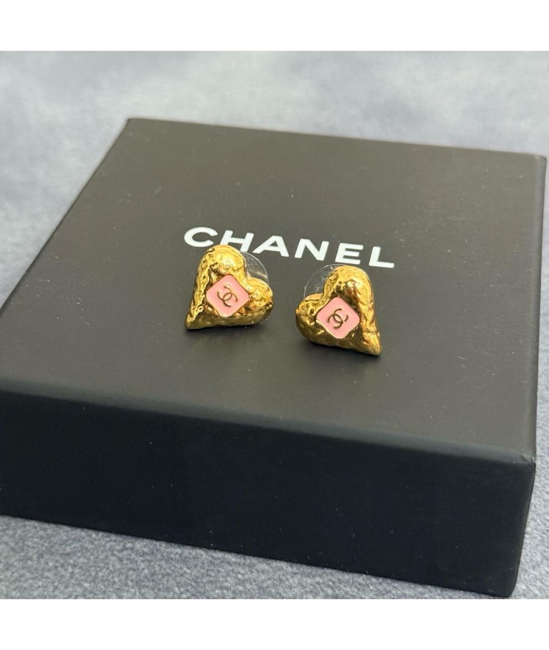 CHANEL Золотые серьги, фото 6