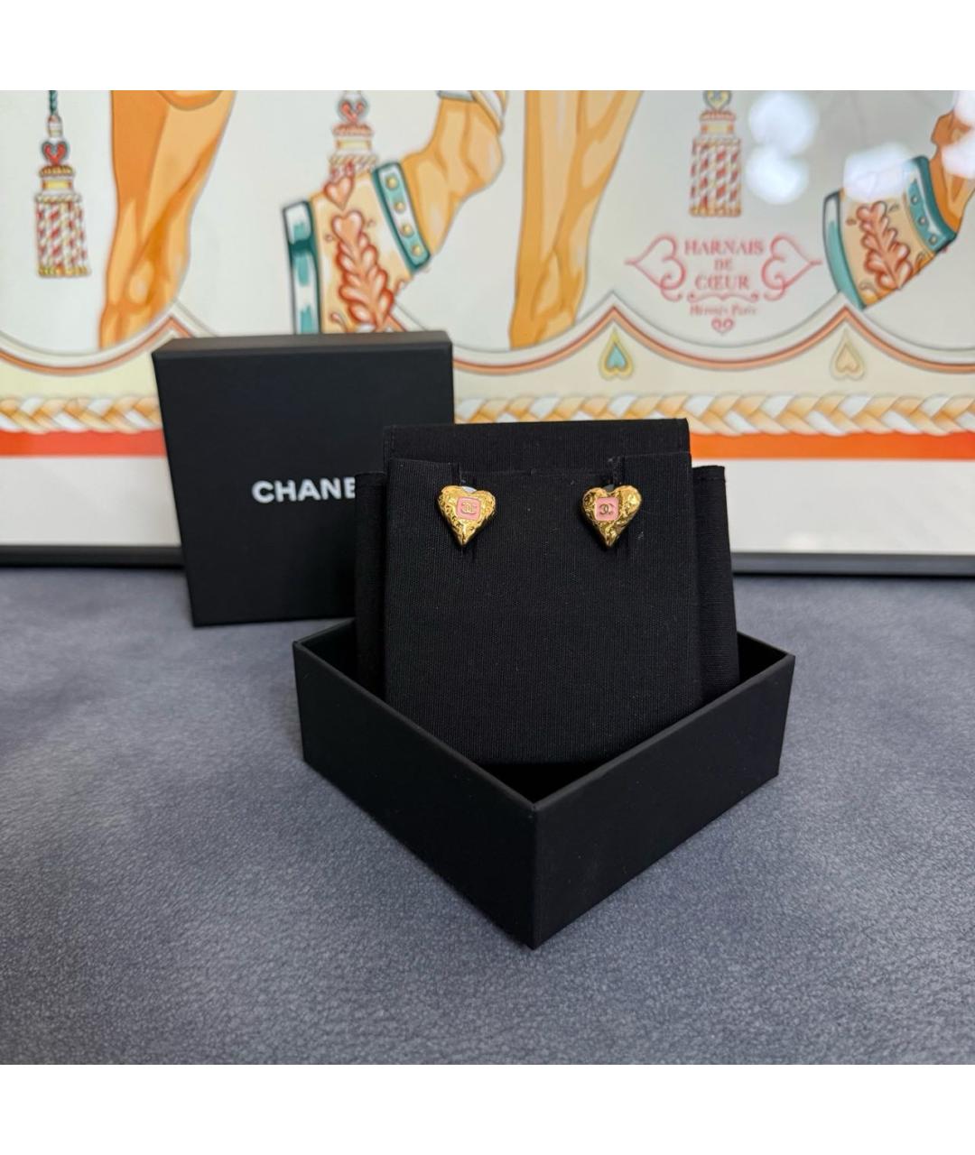 CHANEL Золотые серьги, фото 2