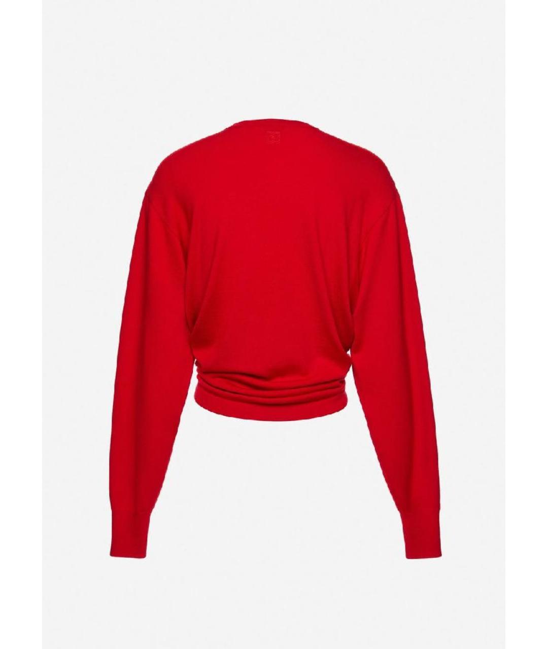 MAGDA BUTRYM Красный шерстяной джемпер / свитер, фото 2