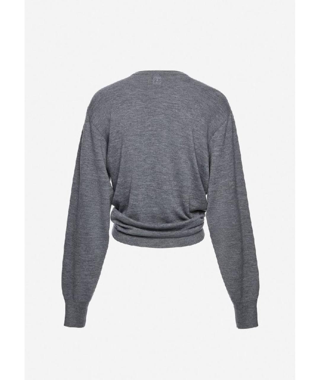 MAGDA BUTRYM Серый шерстяной джемпер / свитер, фото 2