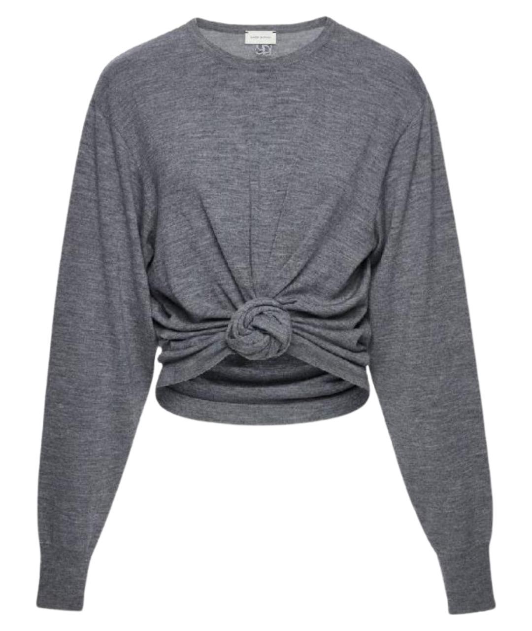 MAGDA BUTRYM Серый шерстяной джемпер / свитер, фото 1