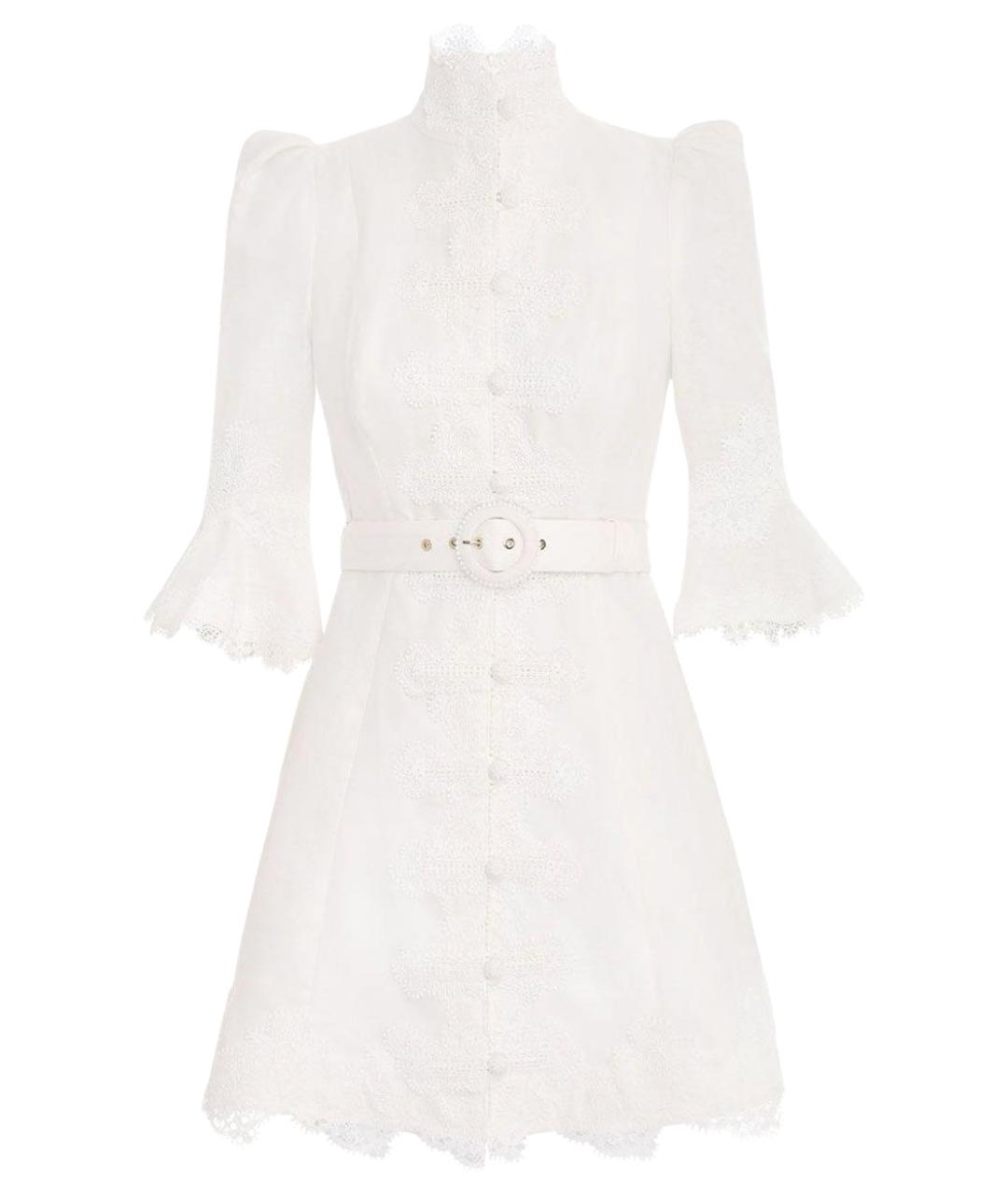 ZIMMERMANN Белое коктейльное платье, фото 1