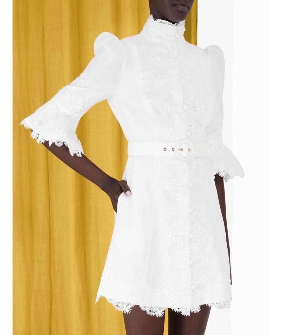 ZIMMERMANN Белое коктейльное платье, фото 3