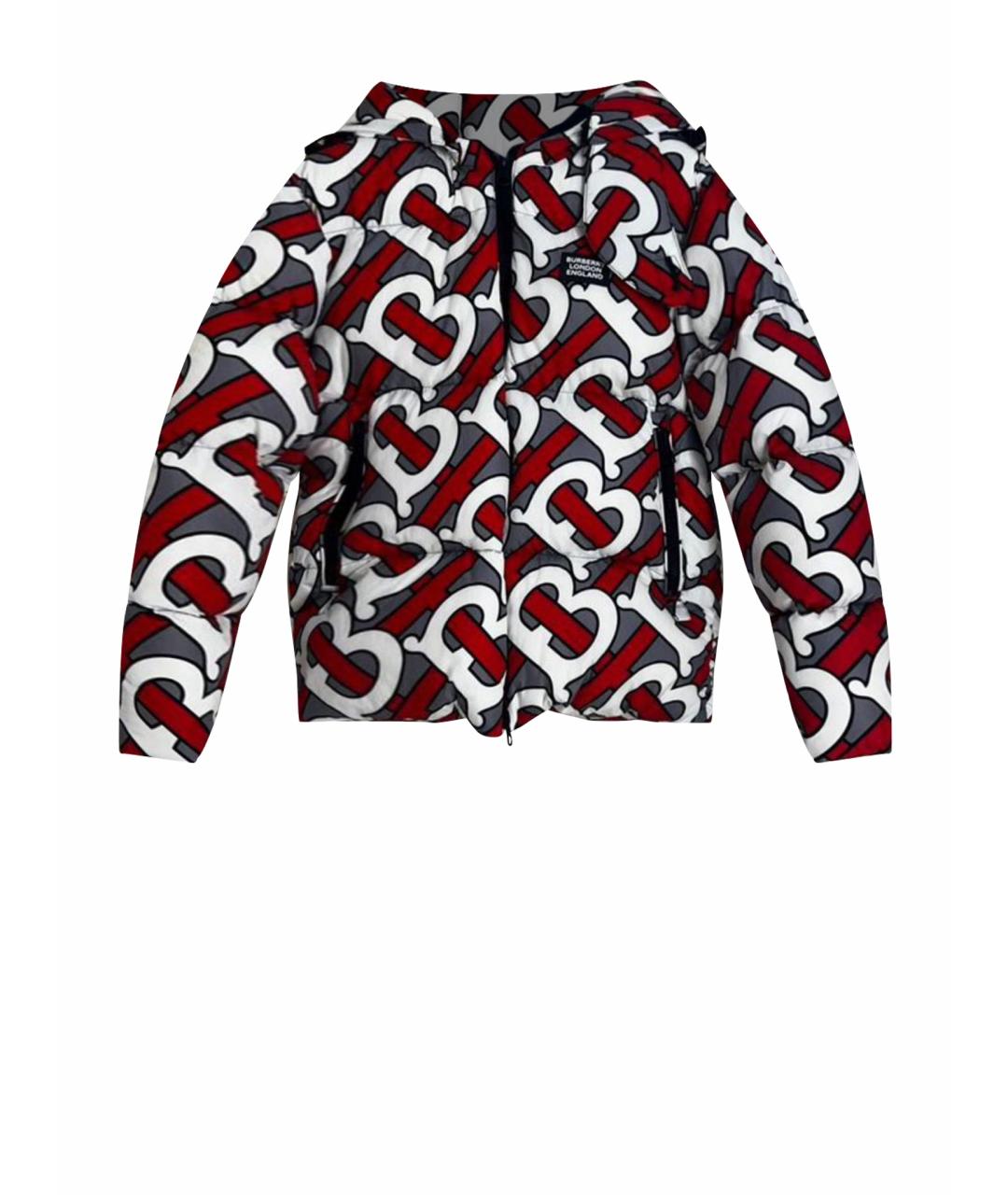BURBERRY Красный пуховик, фото 1