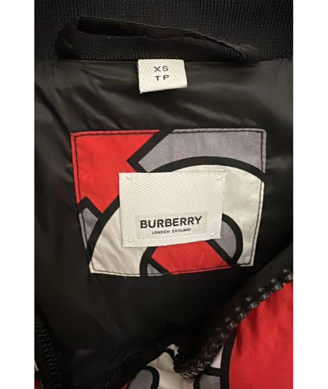 BURBERRY Красный пуховик, фото 2