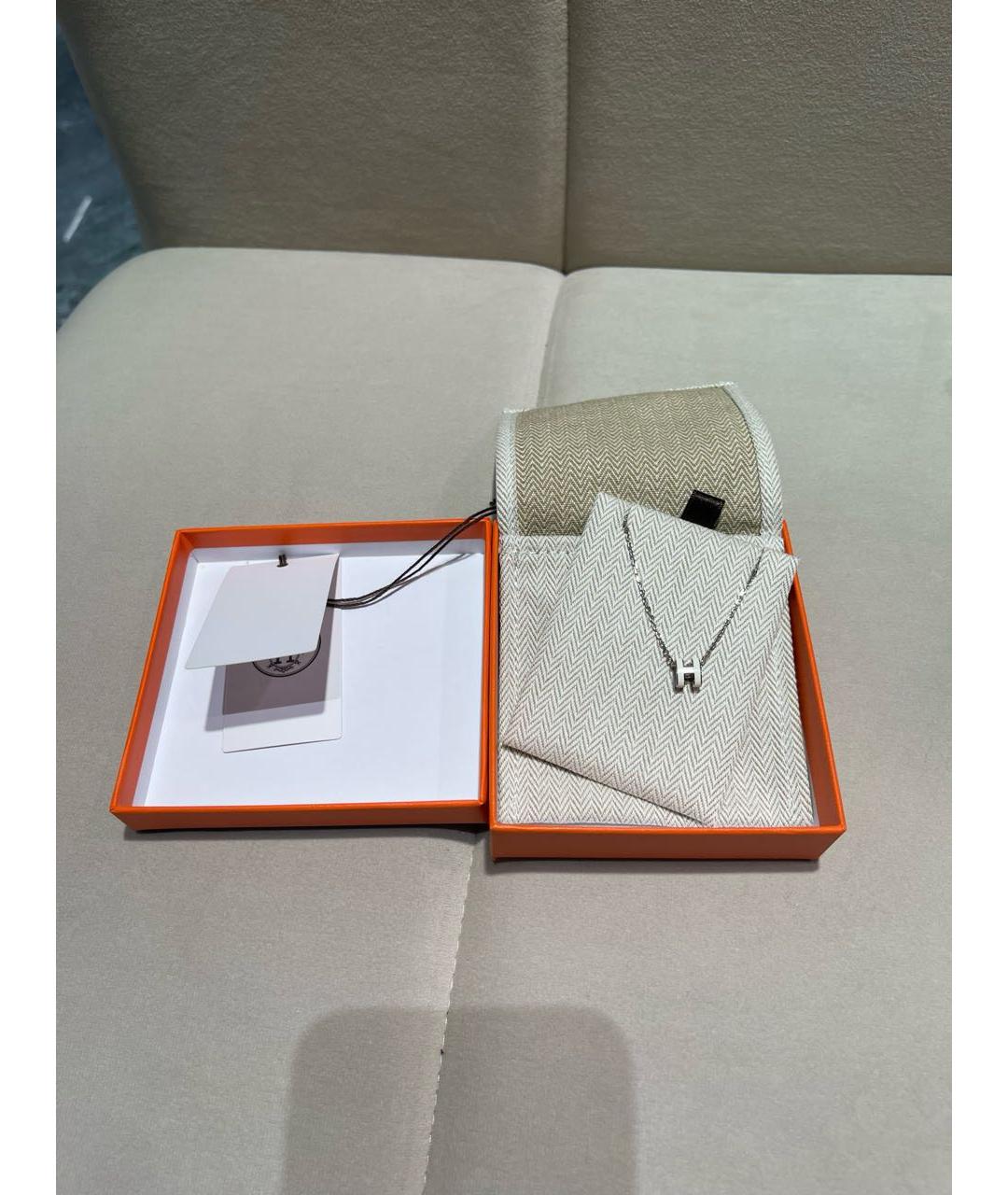 HERMES Серебряное колье, фото 2