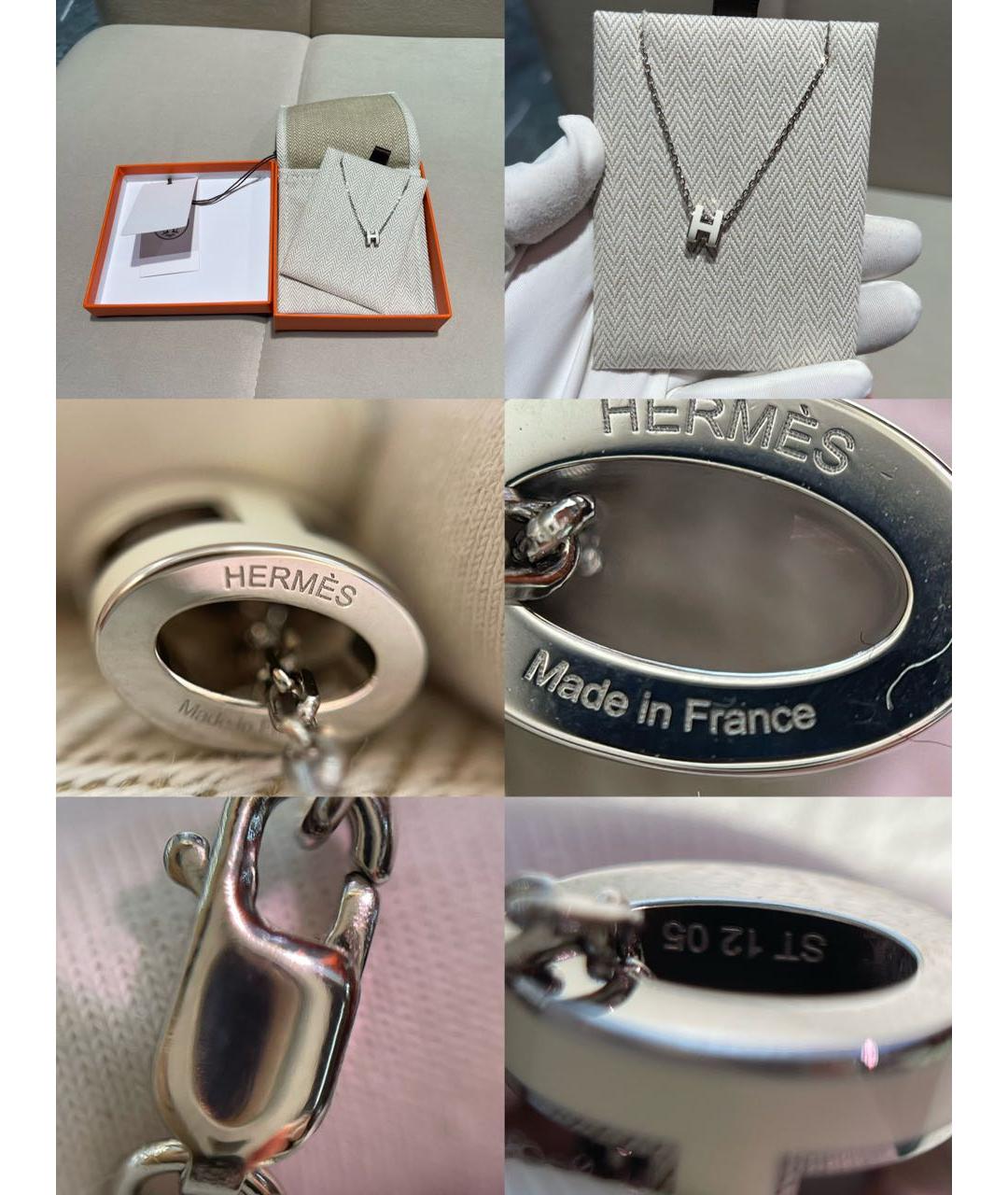 HERMES Серебряное колье, фото 7