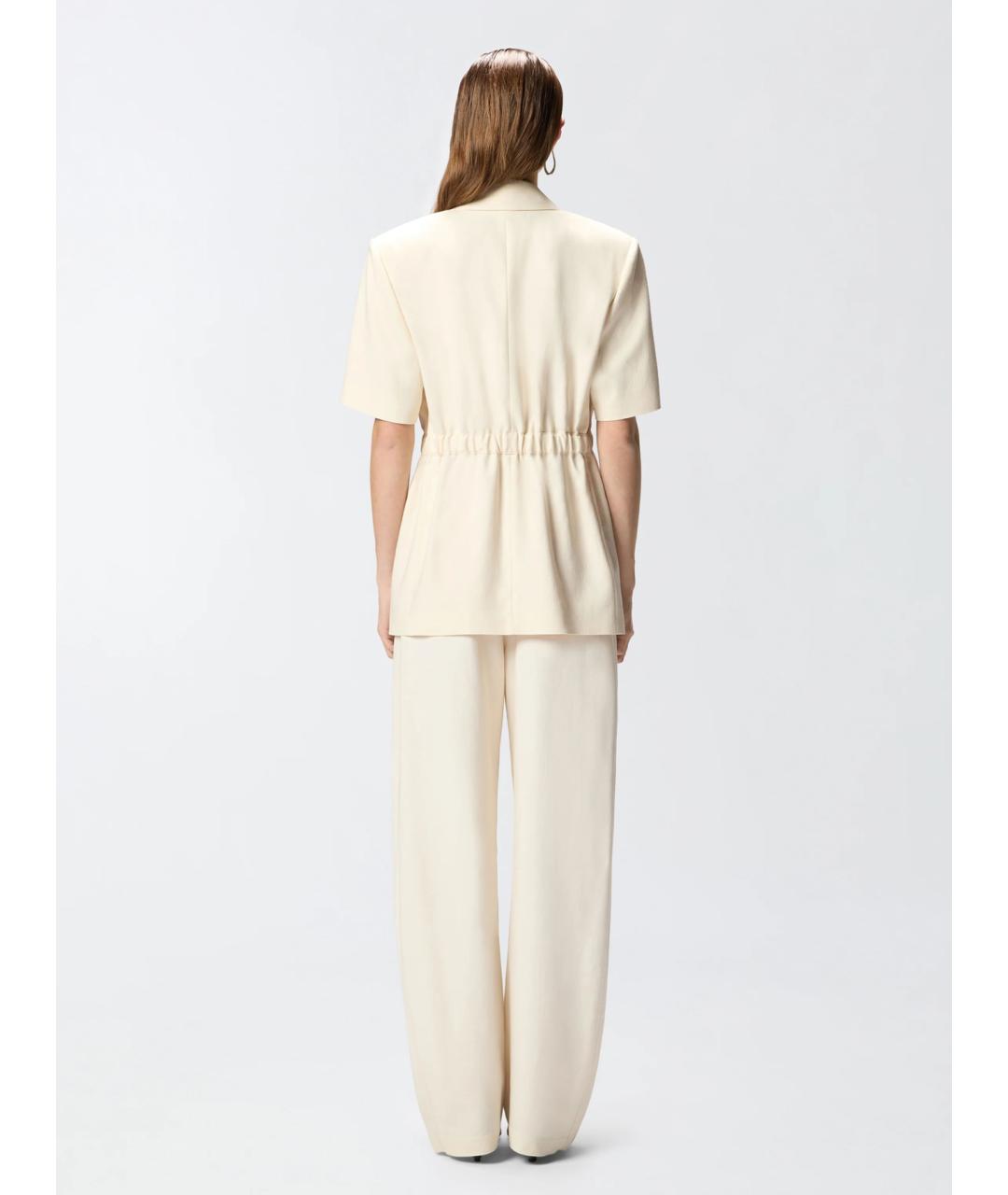 PINKO Бежевый вискозный жакет/пиджак, фото 4