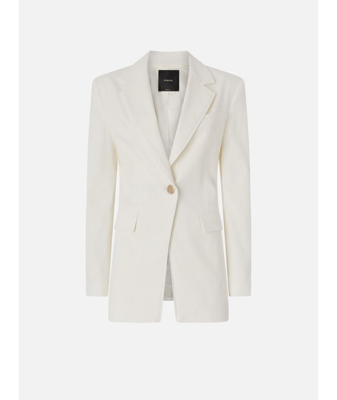 PINKO Белый льняной жакет/пиджак, фото 3