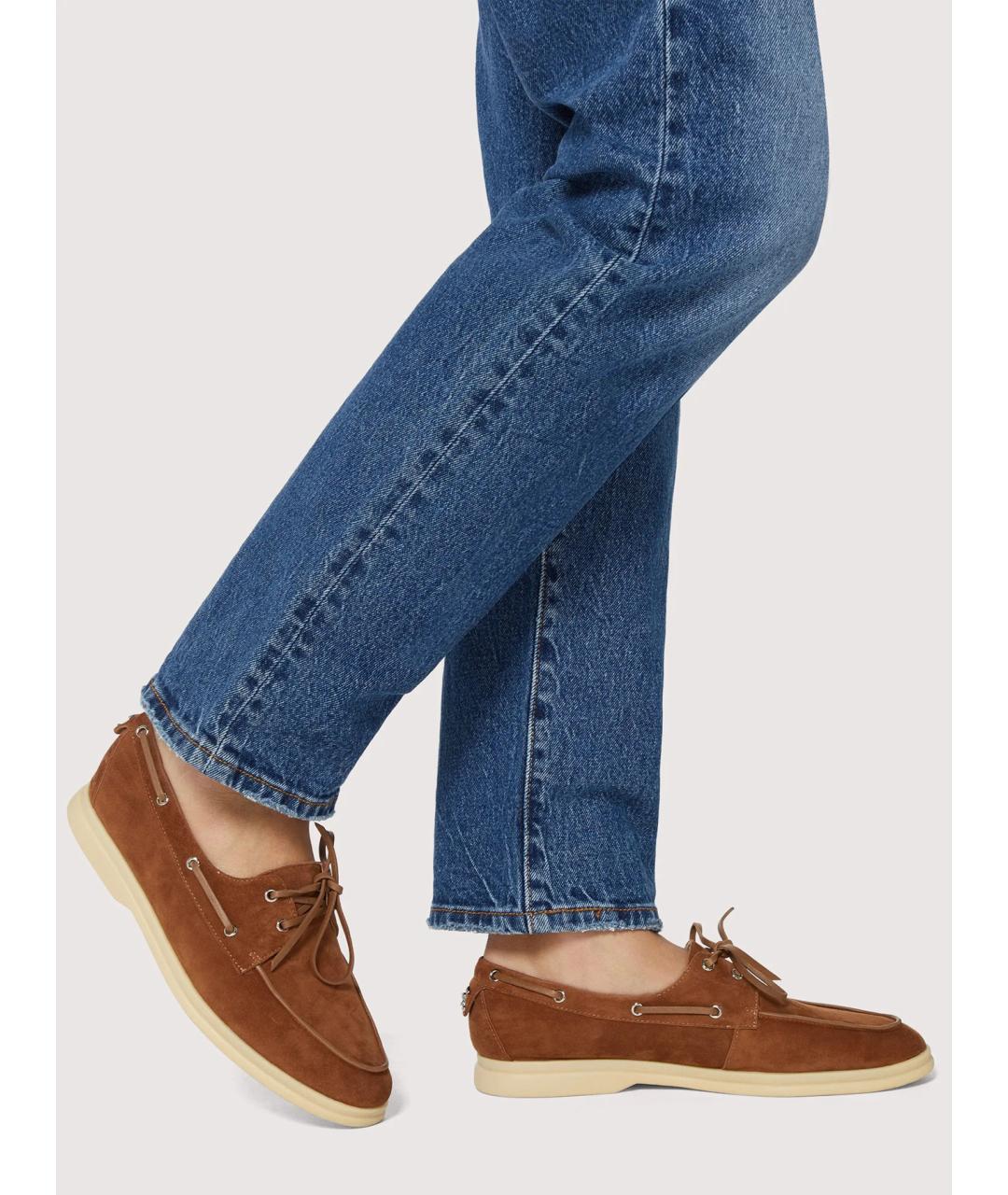 COCCINELLE Бежевые замшевые мокасины, фото 2