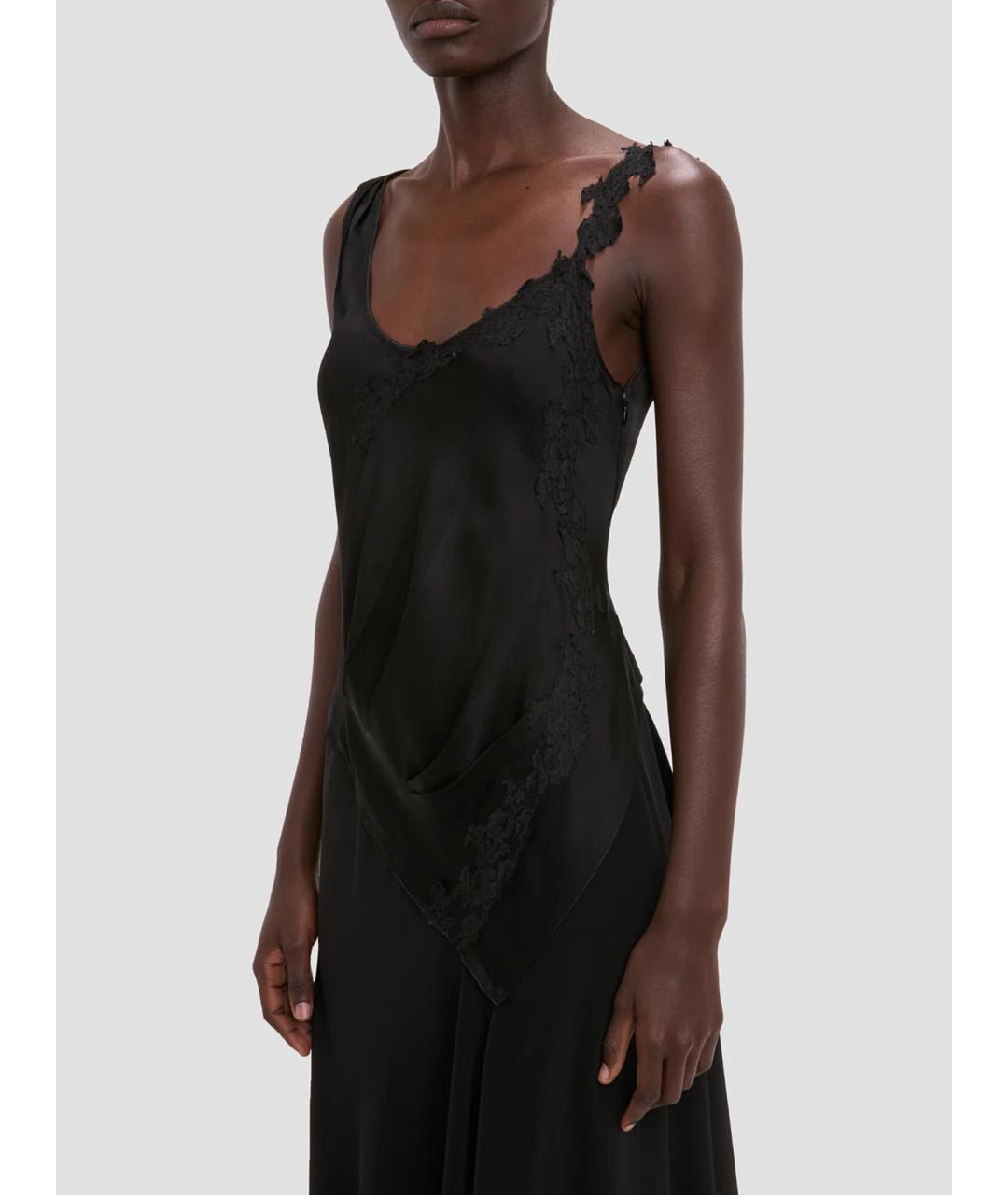 VICTORIA BECKHAM Черное креповое коктейльное платье, фото 5