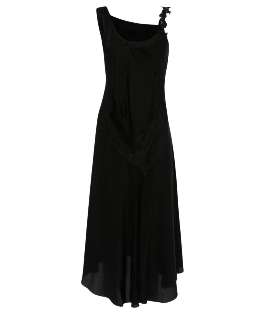 VICTORIA BECKHAM Черное креповое коктейльное платье, фото 1