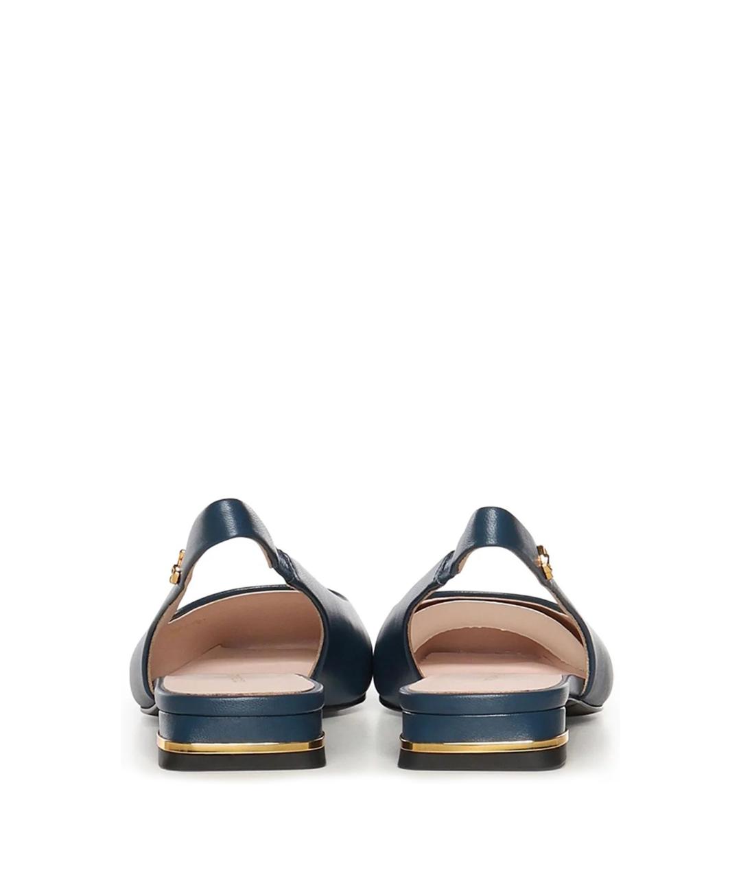 COCCINELLE Синие кожаные туфли, фото 4