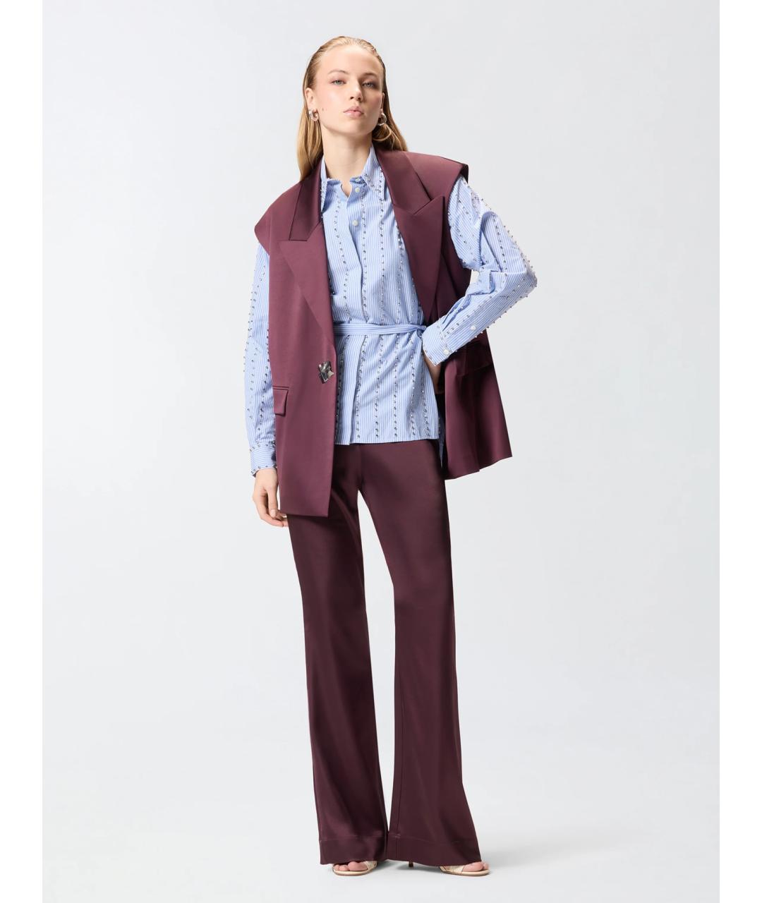 PINKO Синяя хлопковая рубашка, фото 2