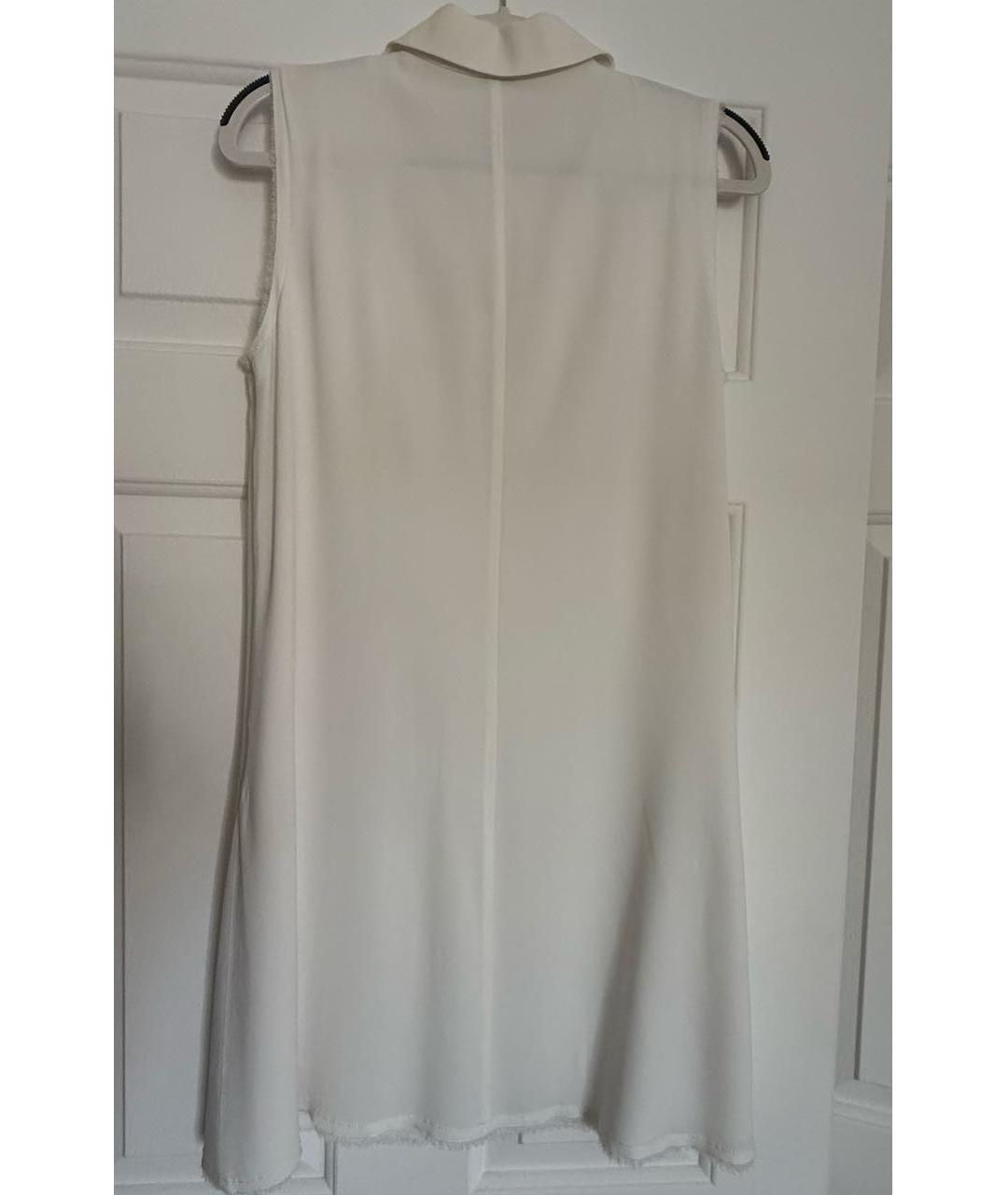 MIU MIU Белое шелковое повседневное платье, фото 2