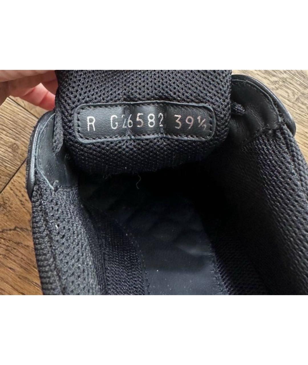 CHANEL Черные кожаные кроссовки, фото 4