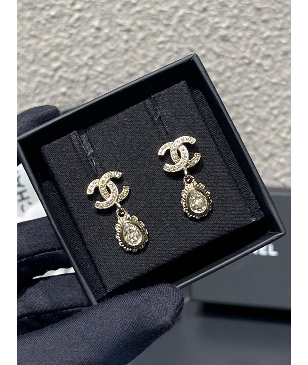 CHANEL Серебряные серьги, фото 4
