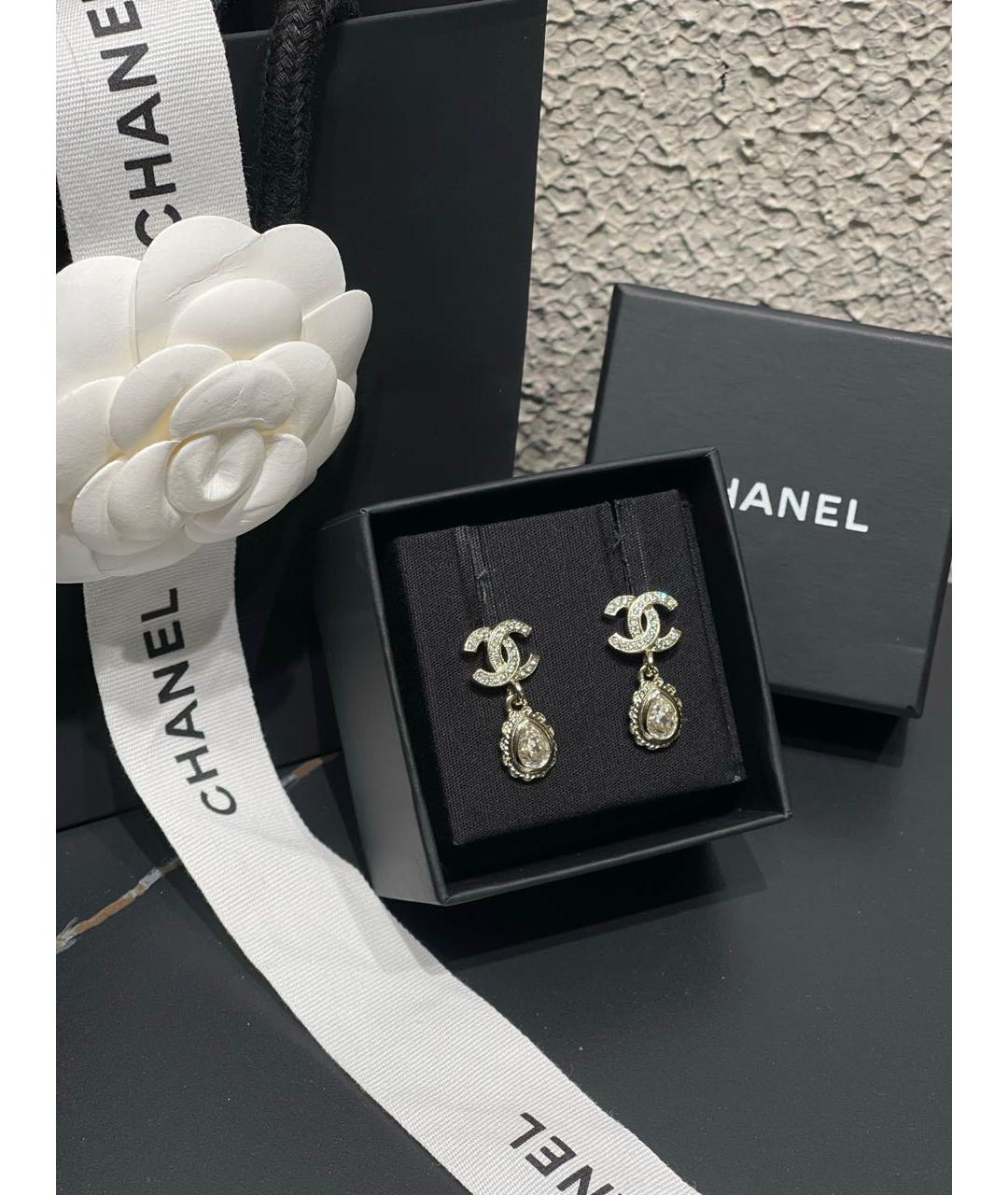 CHANEL Серебряные серьги, фото 2