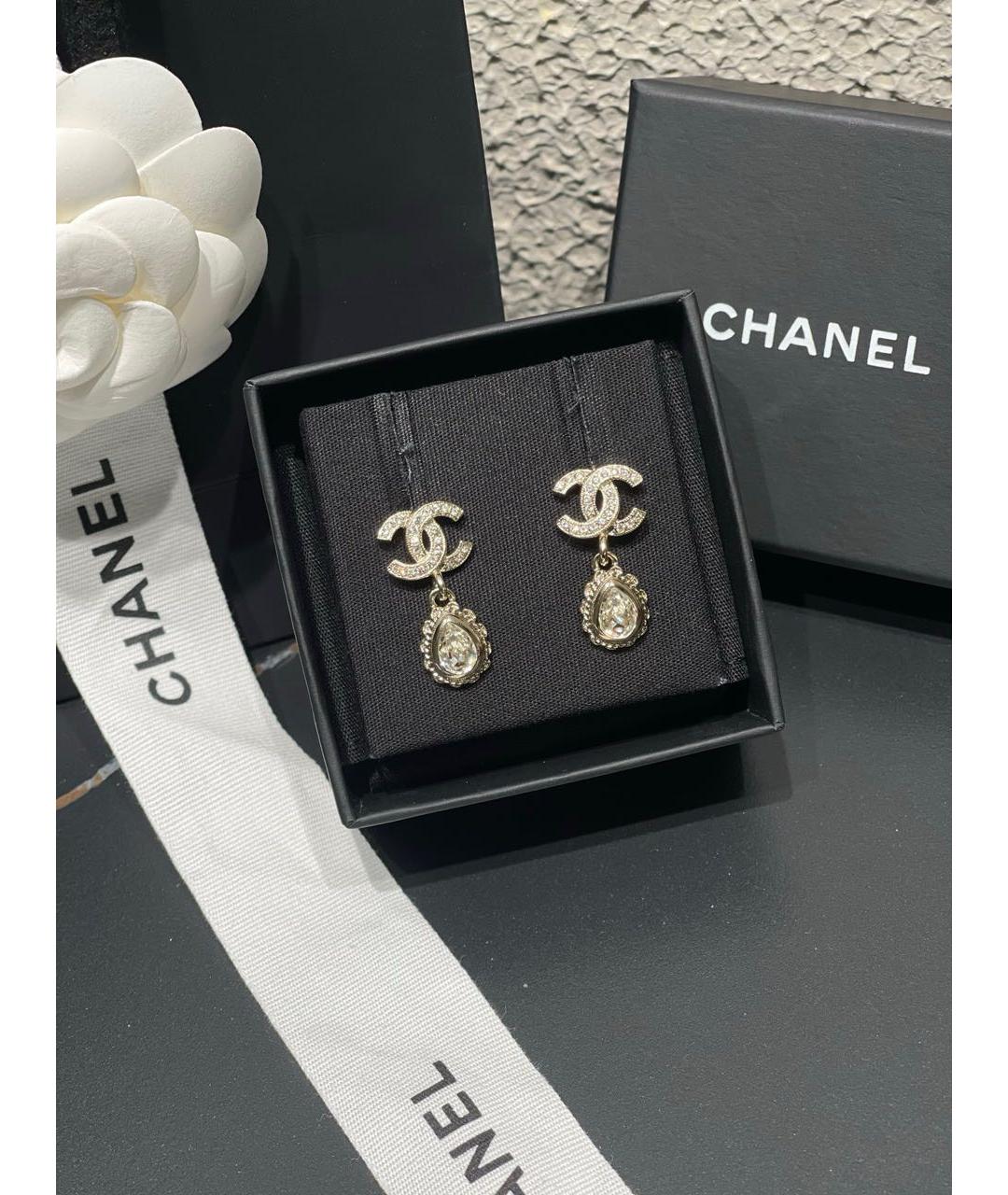 CHANEL Серебряные серьги, фото 3