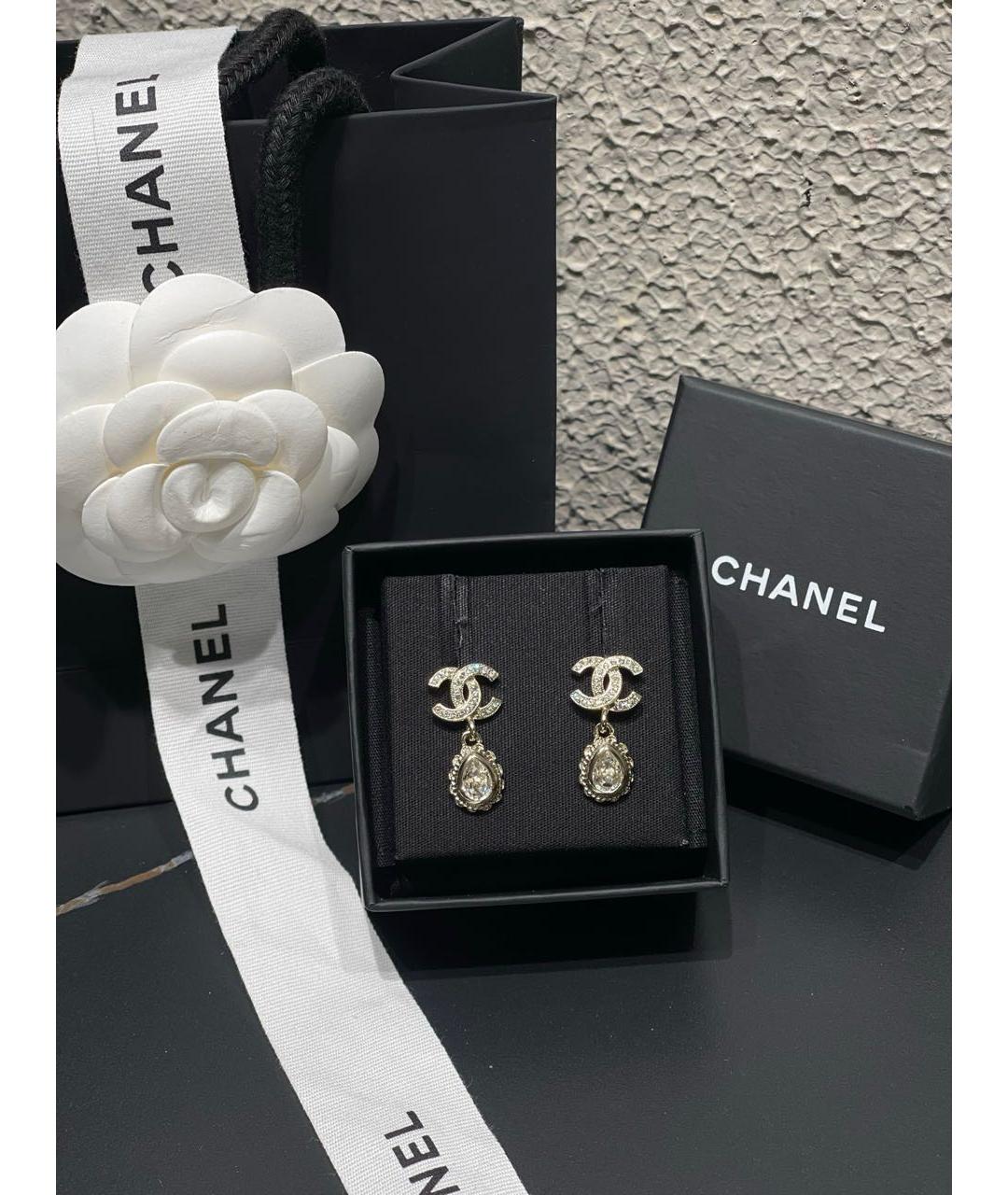 CHANEL Серебряные серьги, фото 6