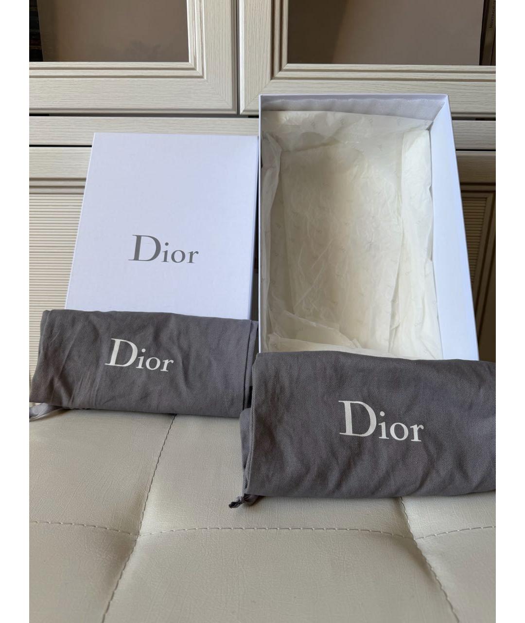 CHRISTIAN DIOR Черные текстильные туфли, фото 7