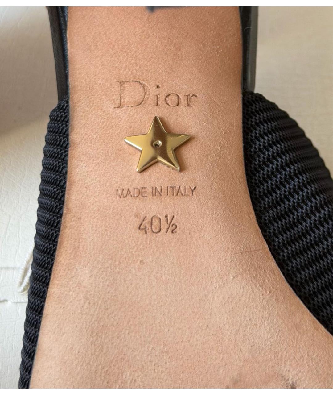 CHRISTIAN DIOR Черные текстильные туфли, фото 6