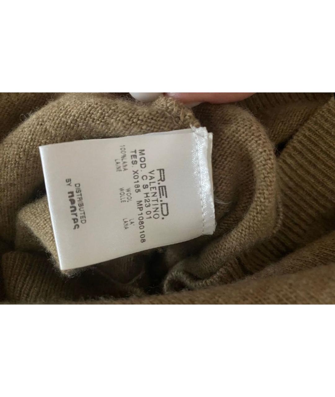 VALENTINO Коричневый шерстяной кардиган, фото 3