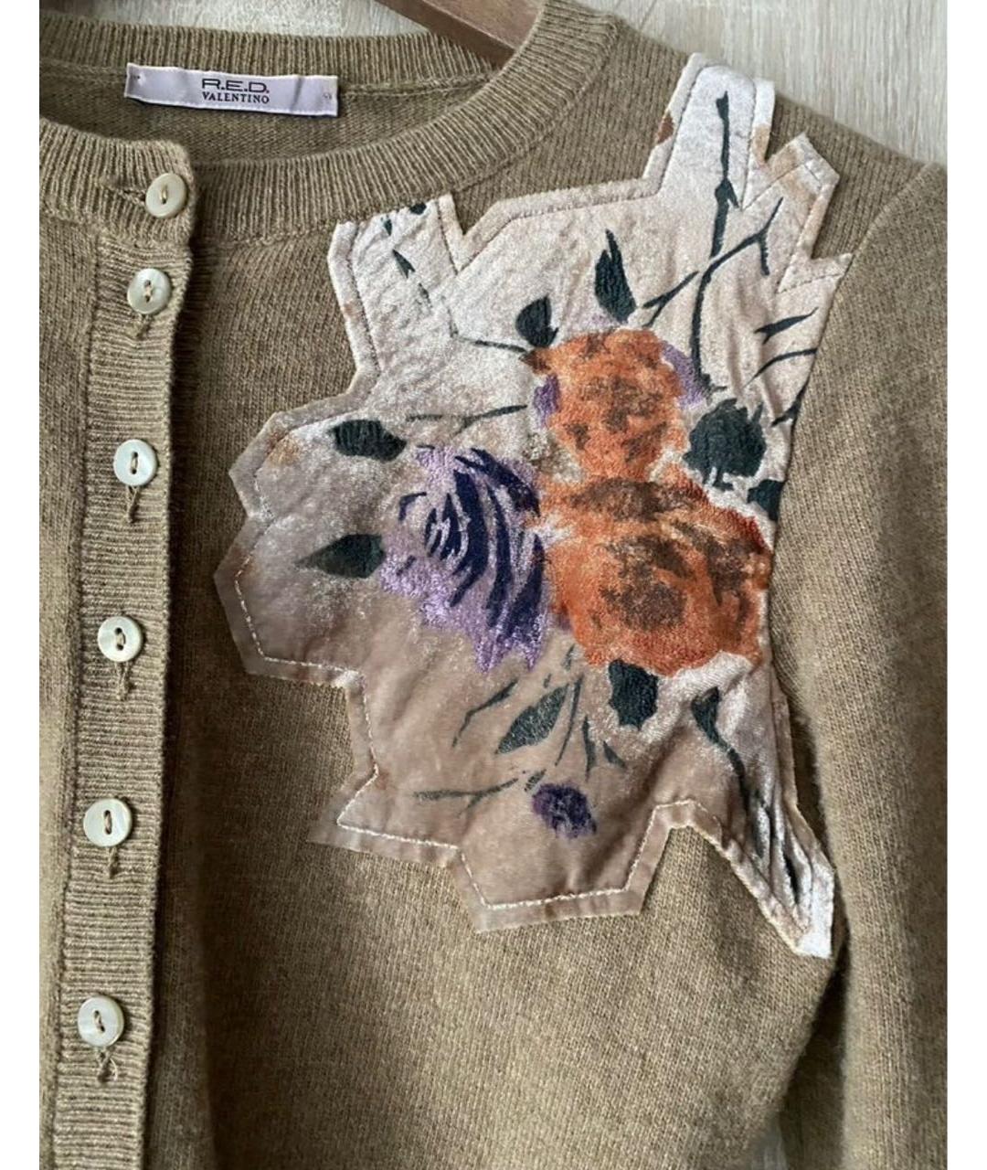 VALENTINO Коричневый шерстяной кардиган, фото 4