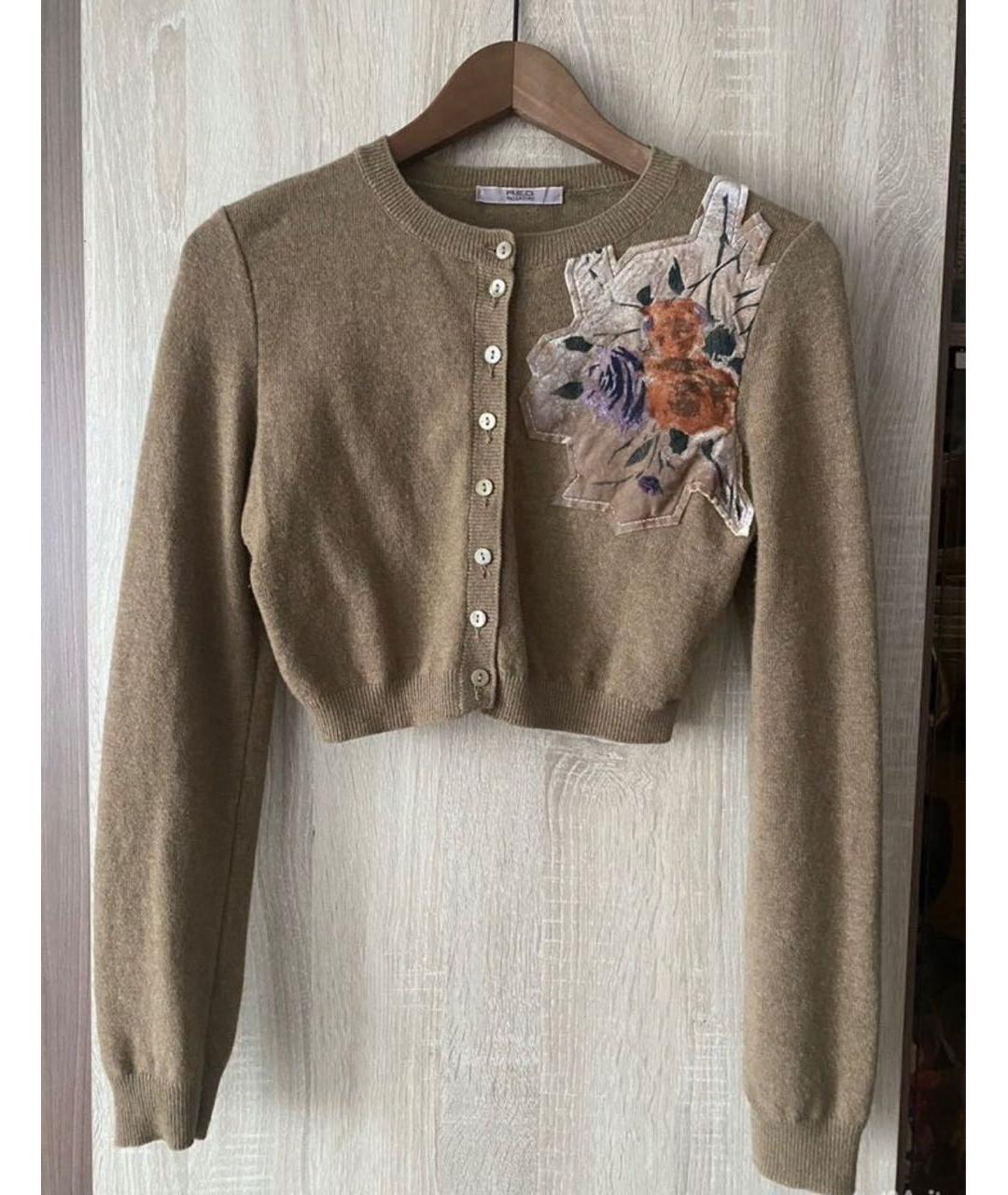 VALENTINO Коричневый шерстяной кардиган, фото 5