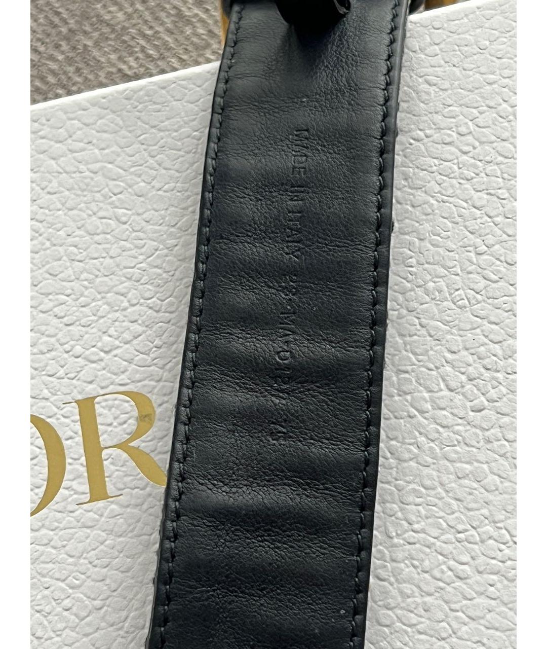 CHRISTIAN DIOR Темно-синий ремень, фото 3