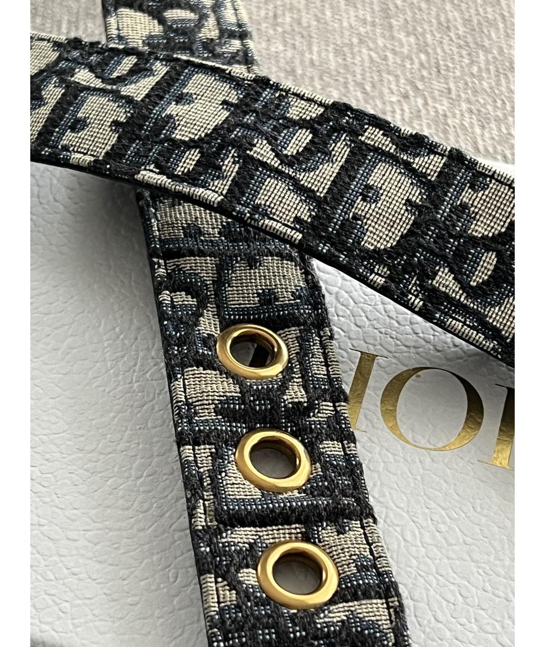 CHRISTIAN DIOR Темно-синий ремень, фото 4