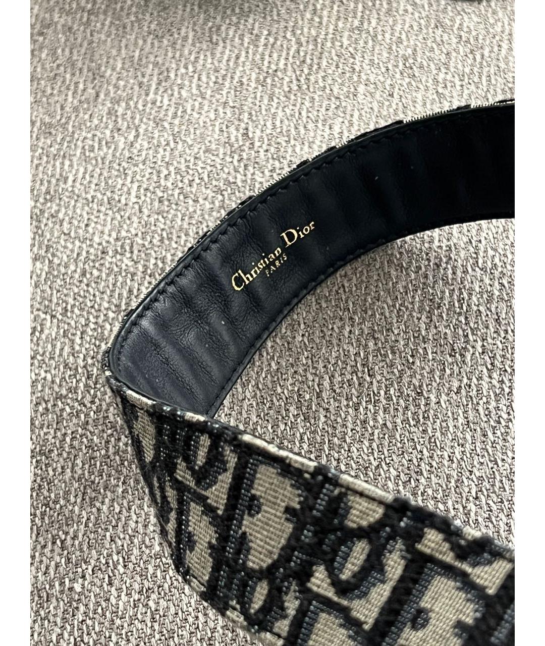 CHRISTIAN DIOR Темно-синий ремень, фото 5