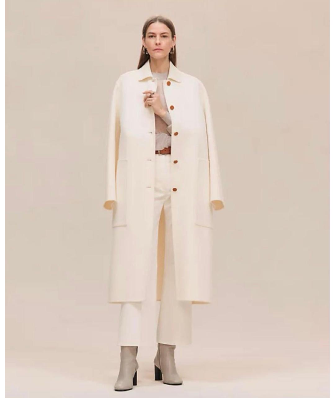 HERMES Бежевое пальто, фото 2