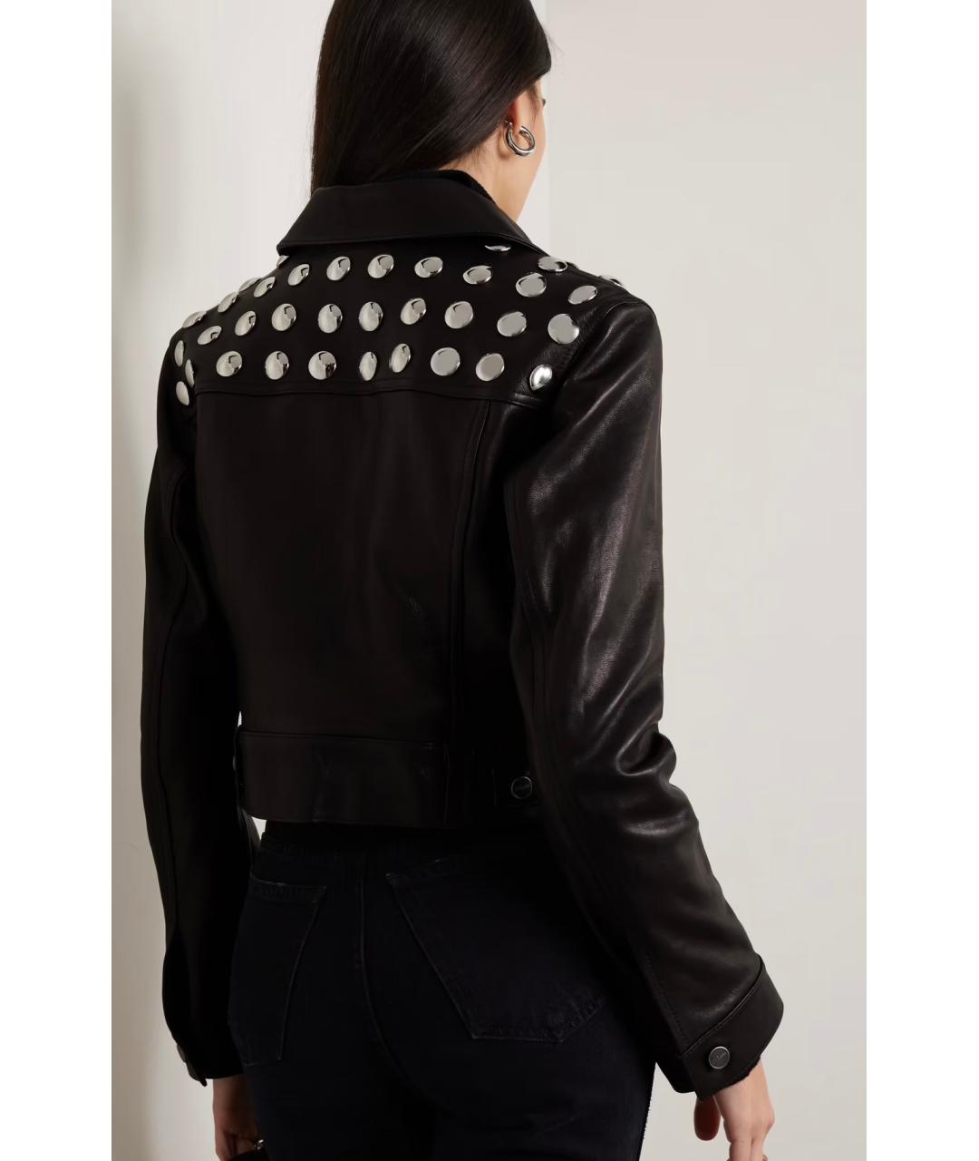 KHAITE Черная кожаная куртка, фото 3