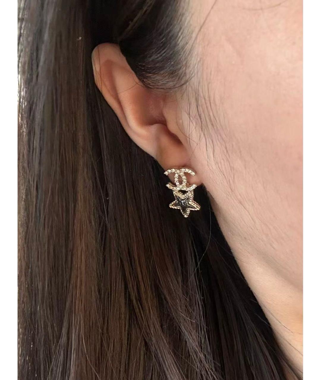 CHANEL Золотые серьги, фото 3