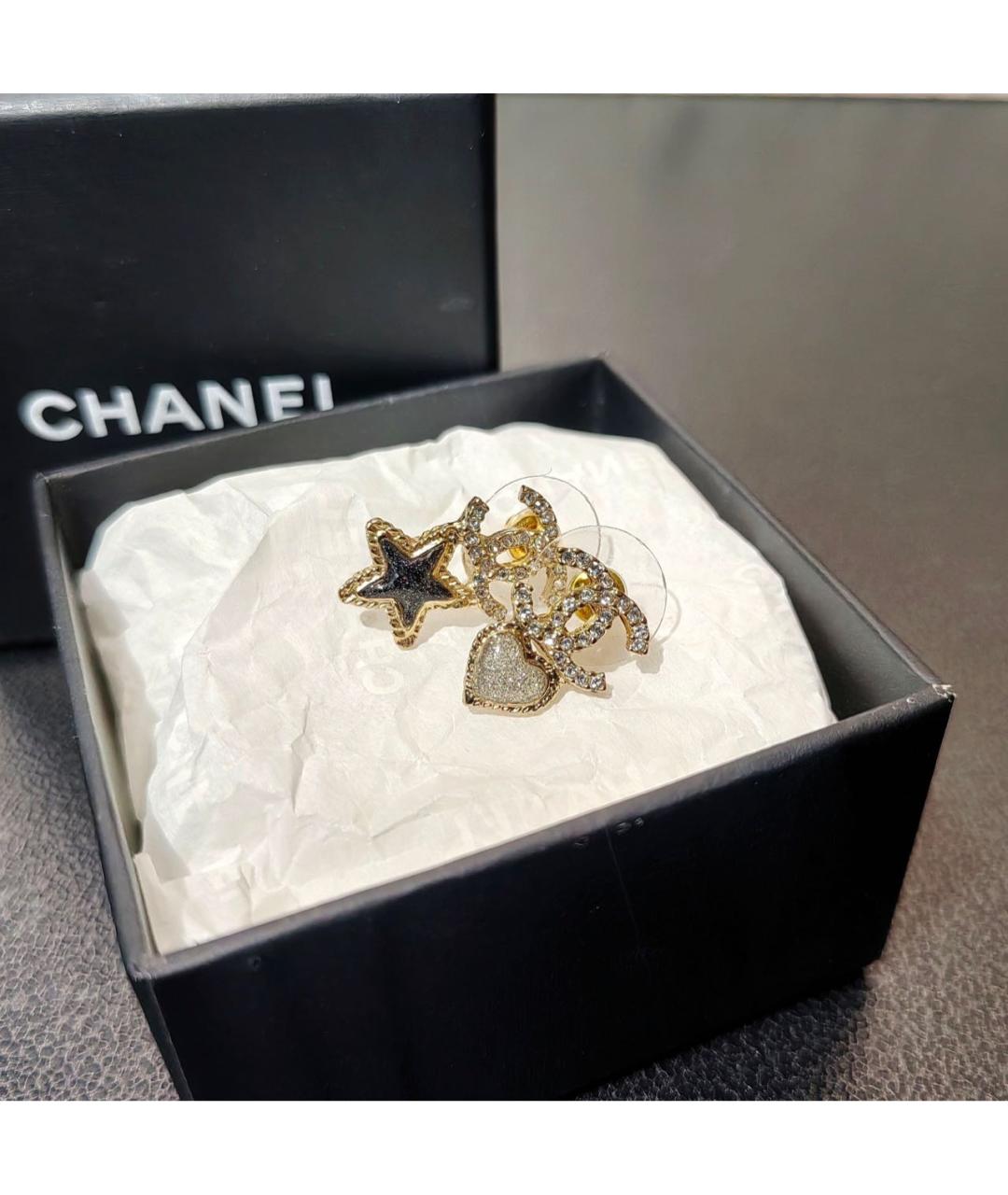 CHANEL Золотые серьги, фото 5