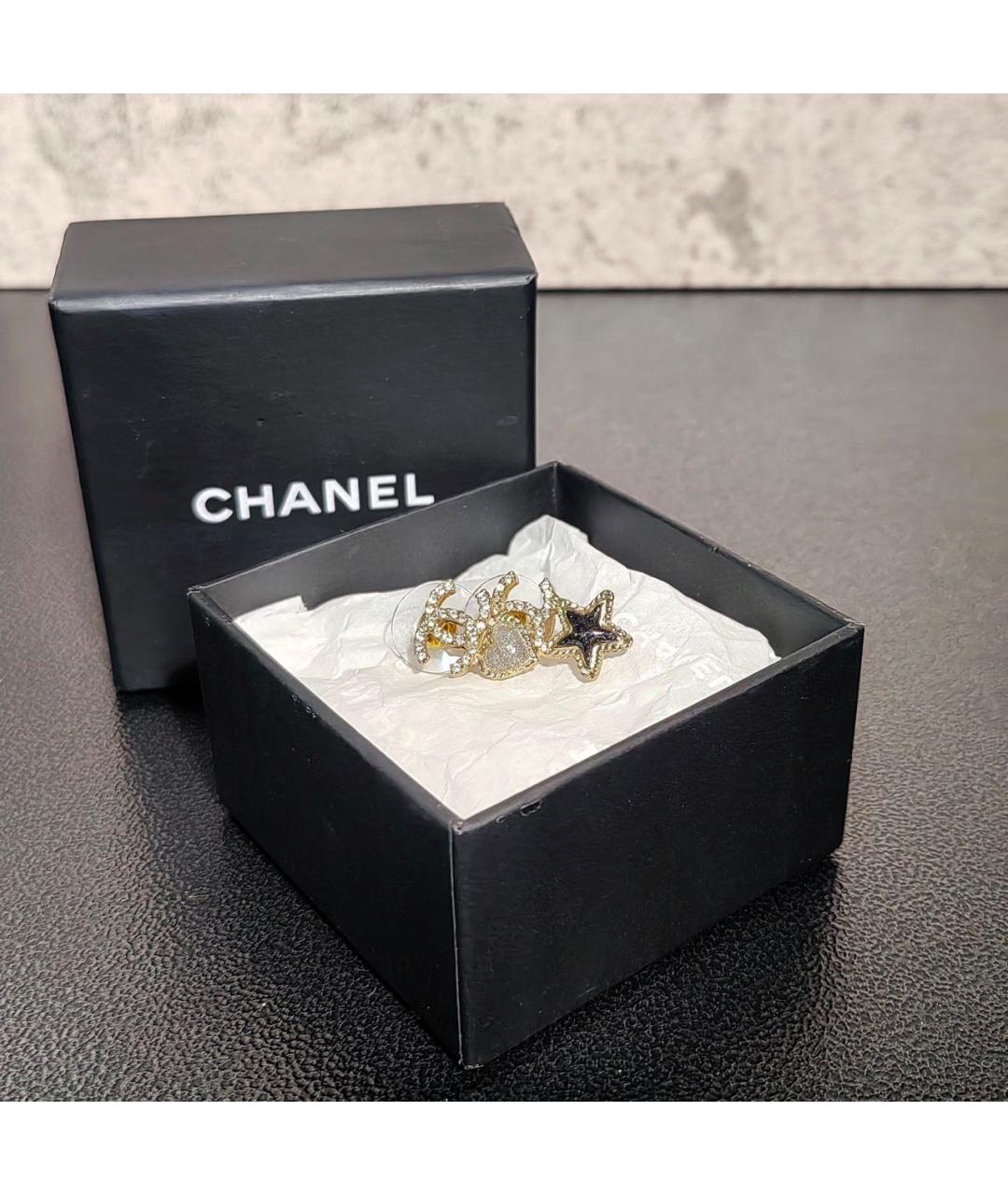 CHANEL Золотые серьги, фото 2