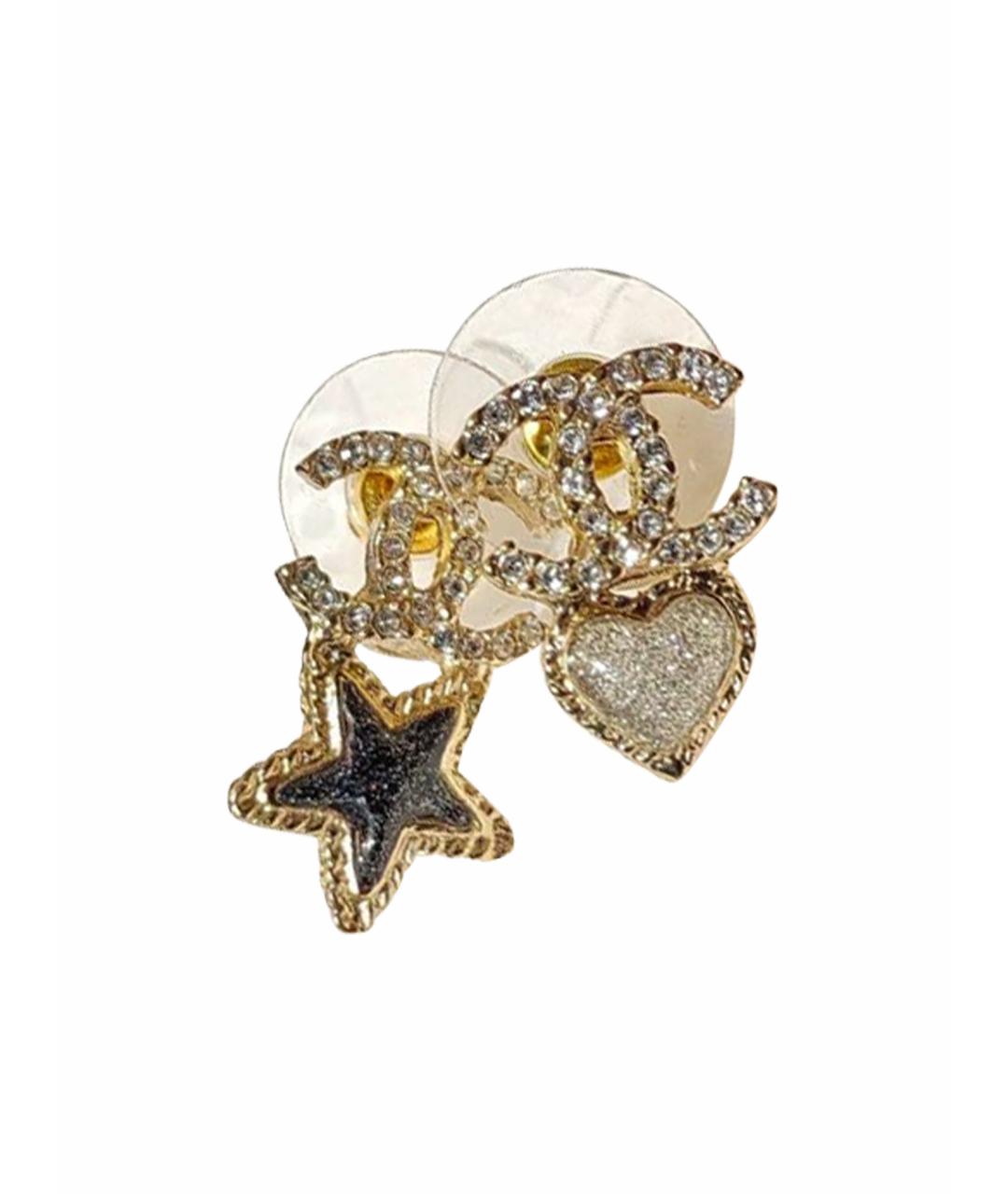 CHANEL Золотые серьги, фото 1