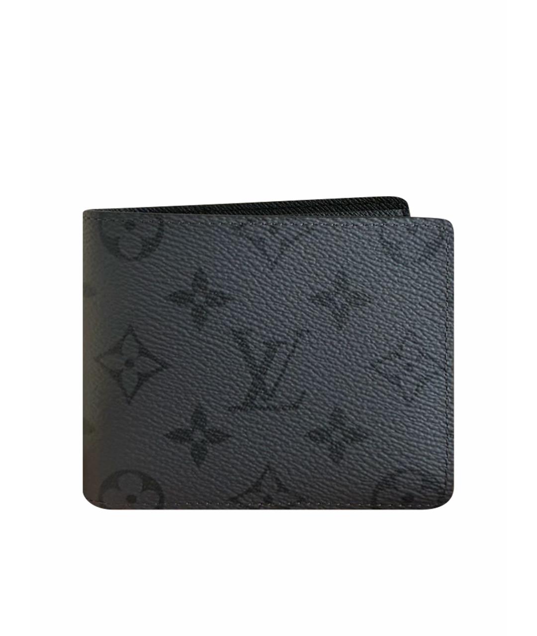 LOUIS VUITTON Серый кожаный кошелек, фото 1