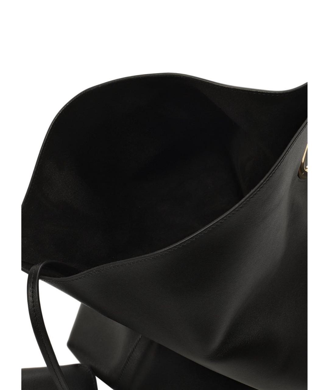 ALAIA Черная кожаная сумка тоут, фото 4