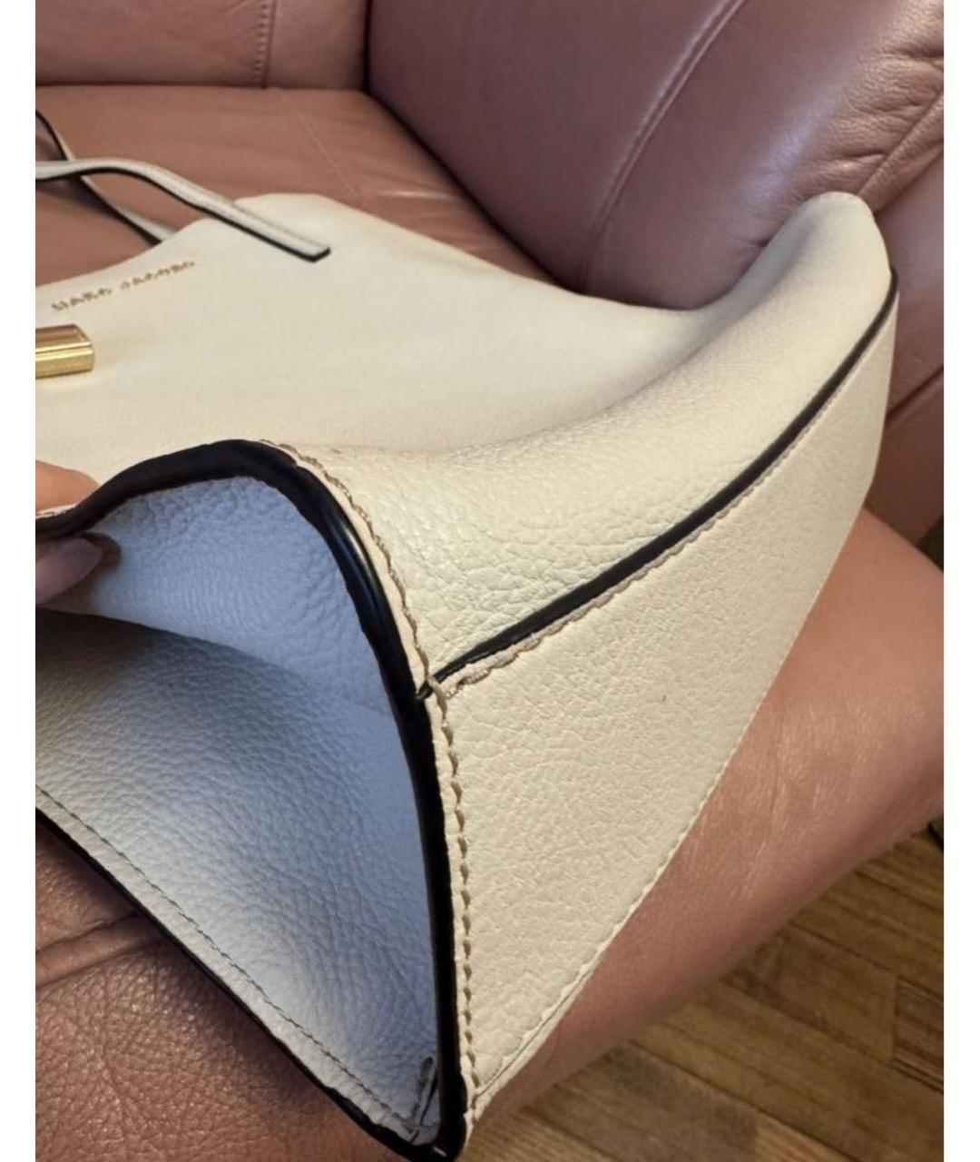 MARC JACOBS Белая кожаная сумка тоут, фото 7