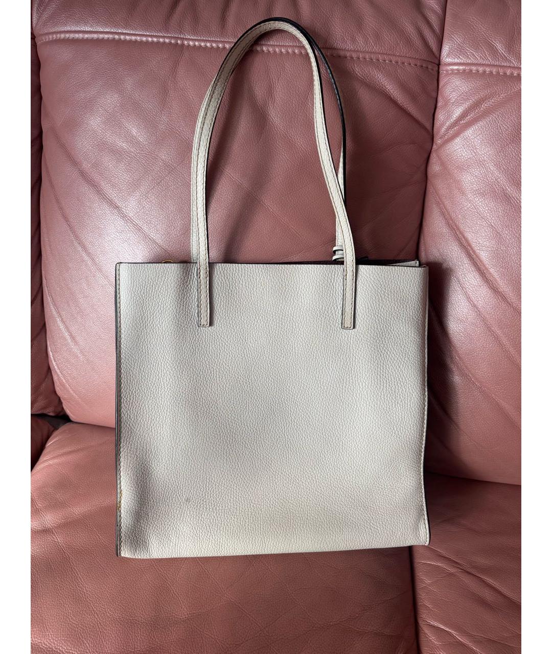 MARC JACOBS Белая кожаная сумка тоут, фото 3