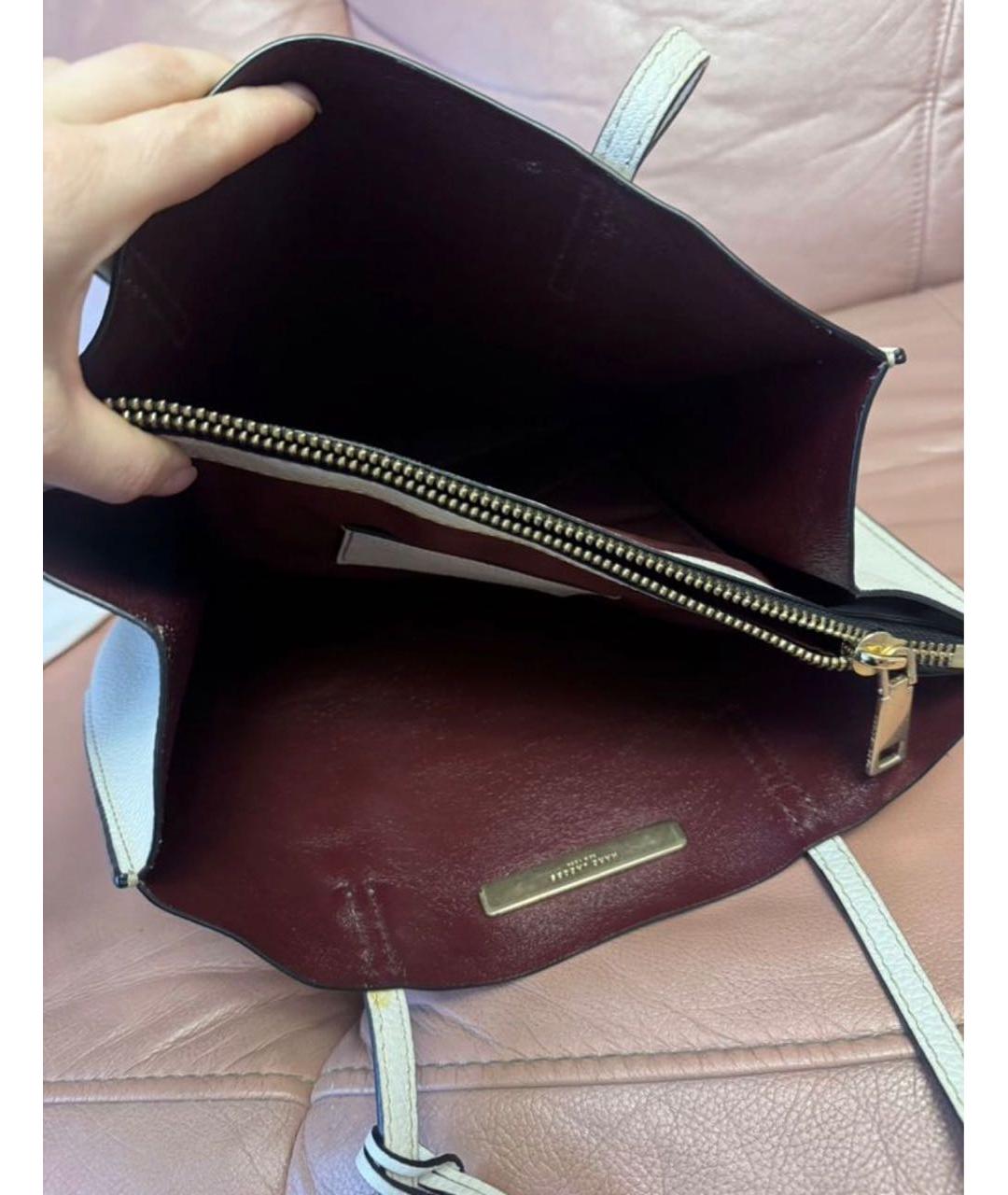 MARC JACOBS Белая кожаная сумка тоут, фото 4