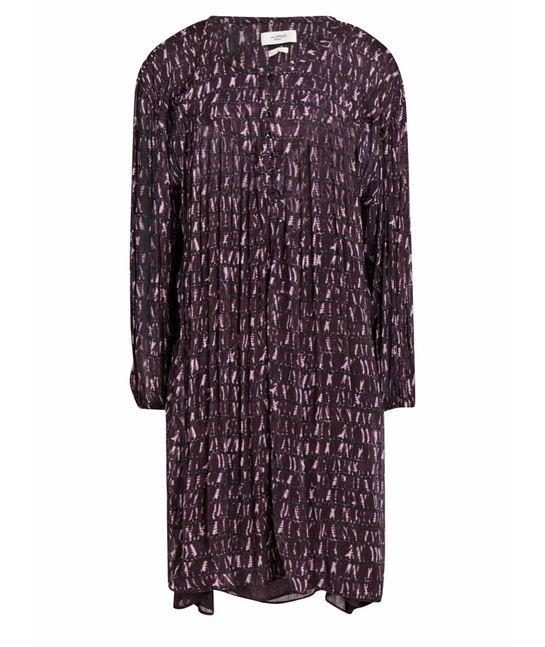ISABEL MARANT ETOILE Бордовое вискозное повседневное платье, фото 1