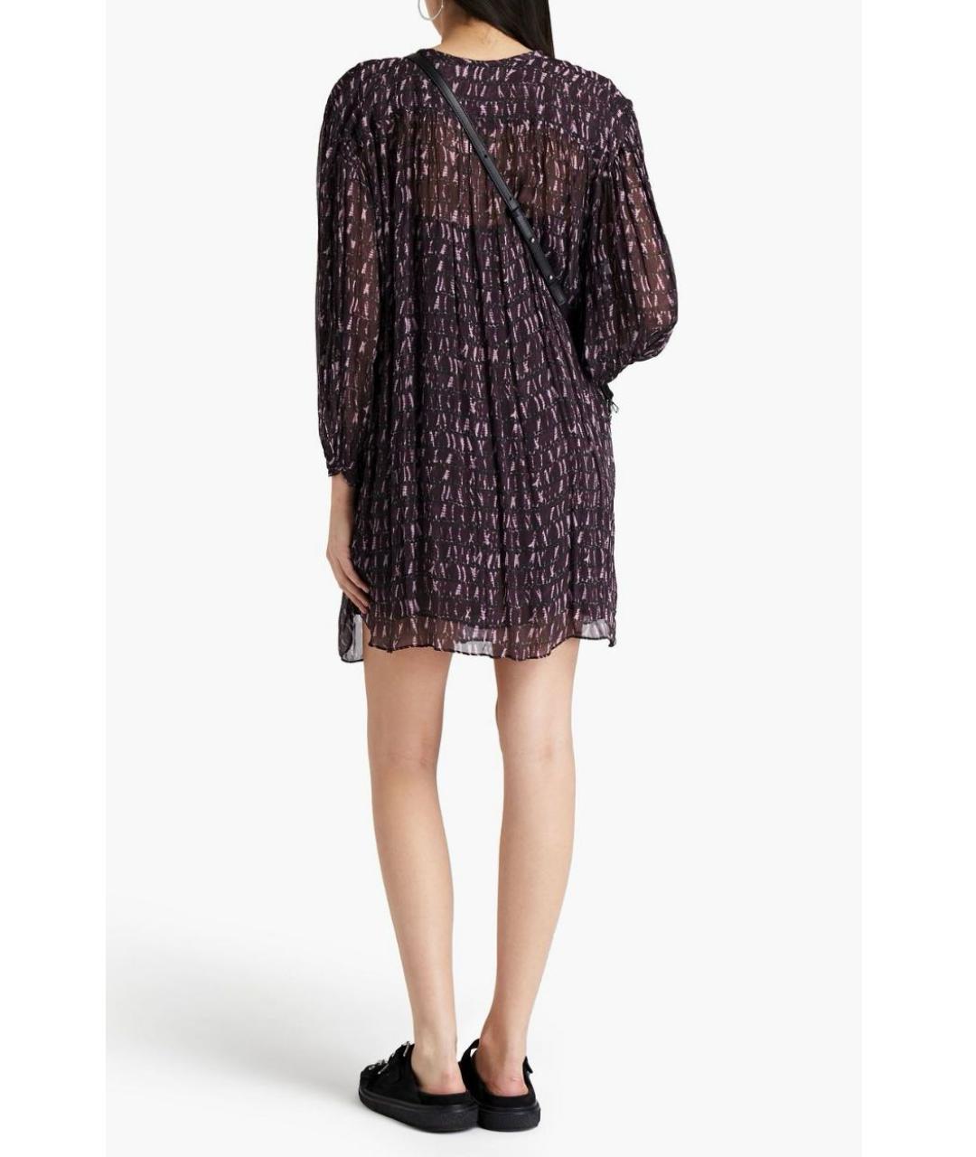 ISABEL MARANT ETOILE Бордовое вискозное повседневное платье, фото 7