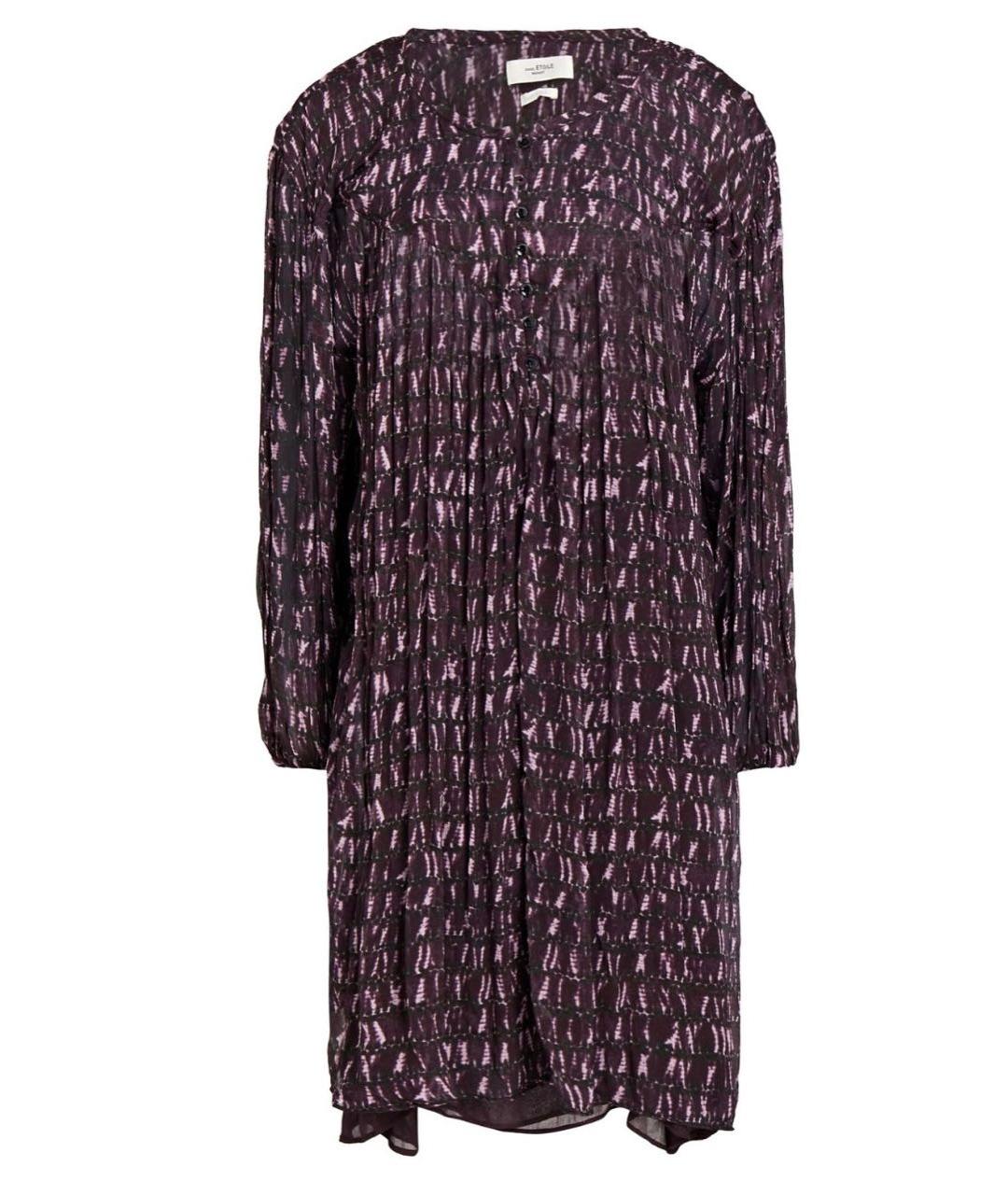 ISABEL MARANT ETOILE Бордовое вискозное повседневное платье, фото 9