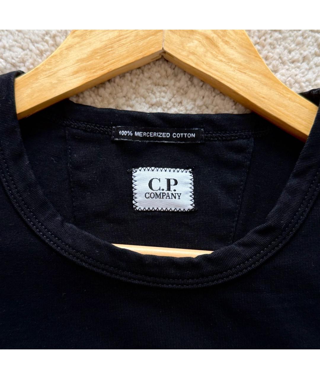 CP COMPANY Черная хлопковая футболка, фото 4
