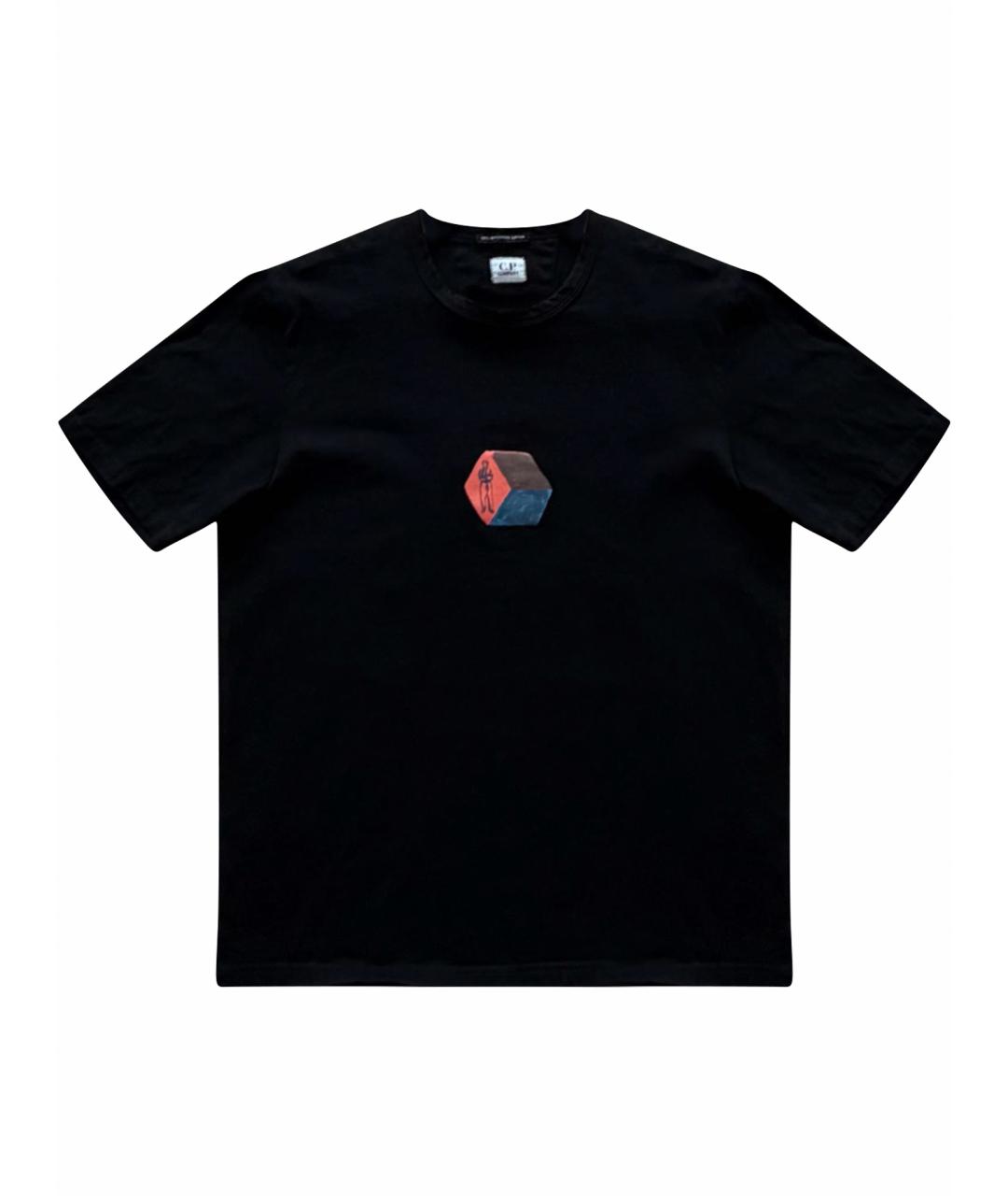 CP COMPANY Черная хлопковая футболка, фото 1