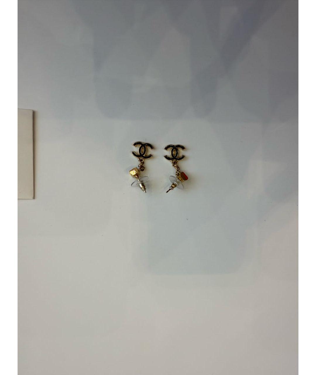 CHANEL Белые серьги, фото 2